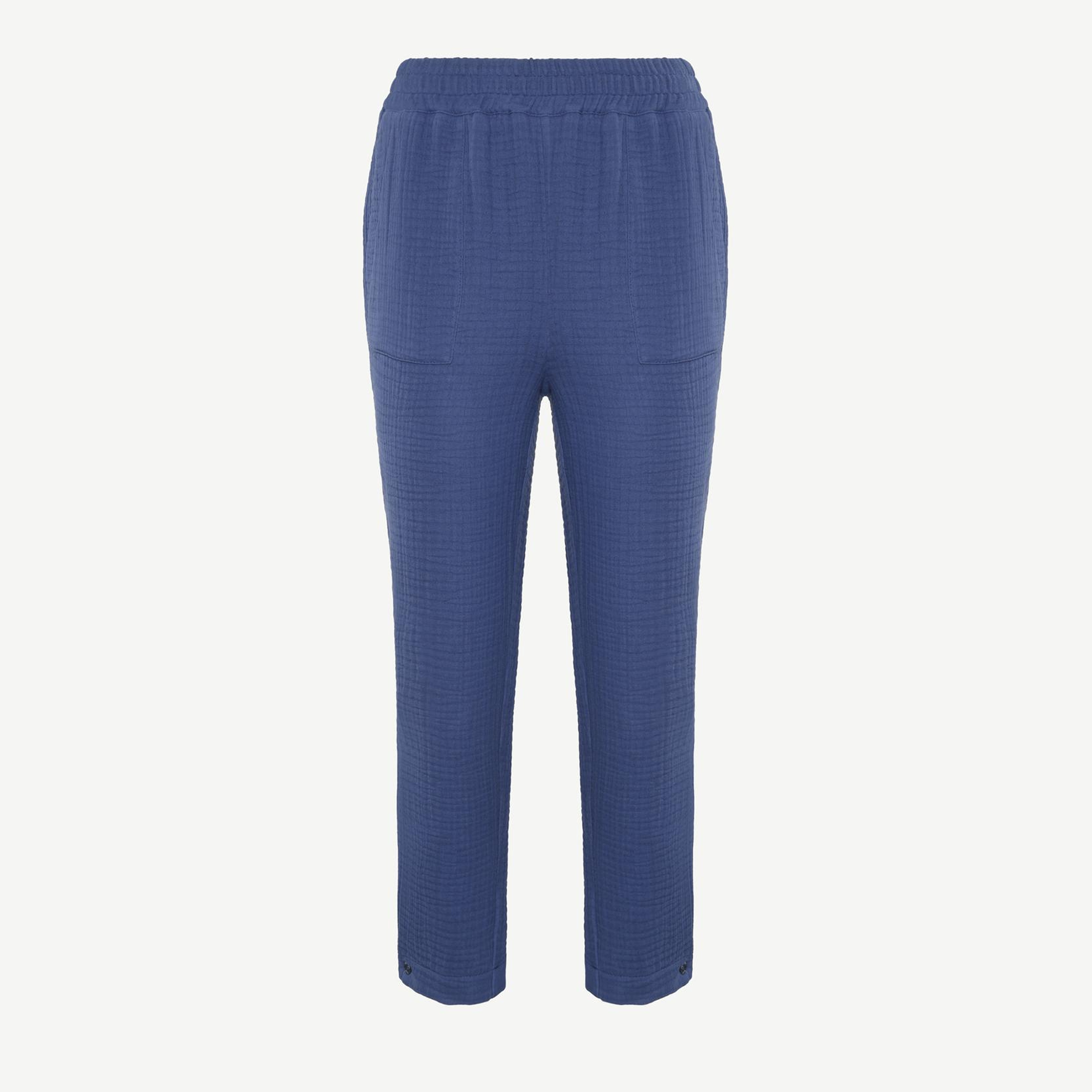 YARGICI Düz Kesim Beli Lastikli Pantolon