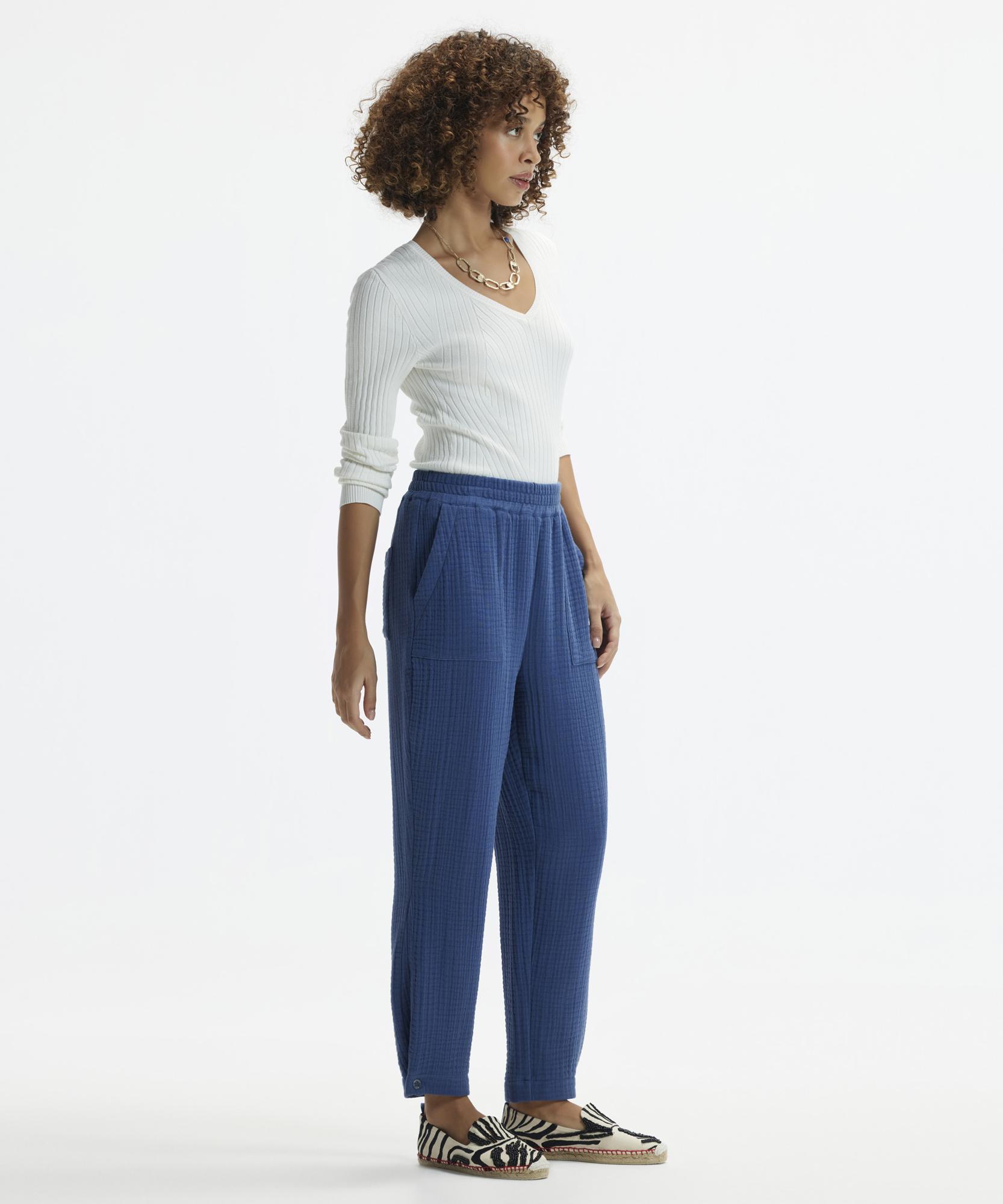 YARGICI Düz Kesim Beli Lastikli Pantolon