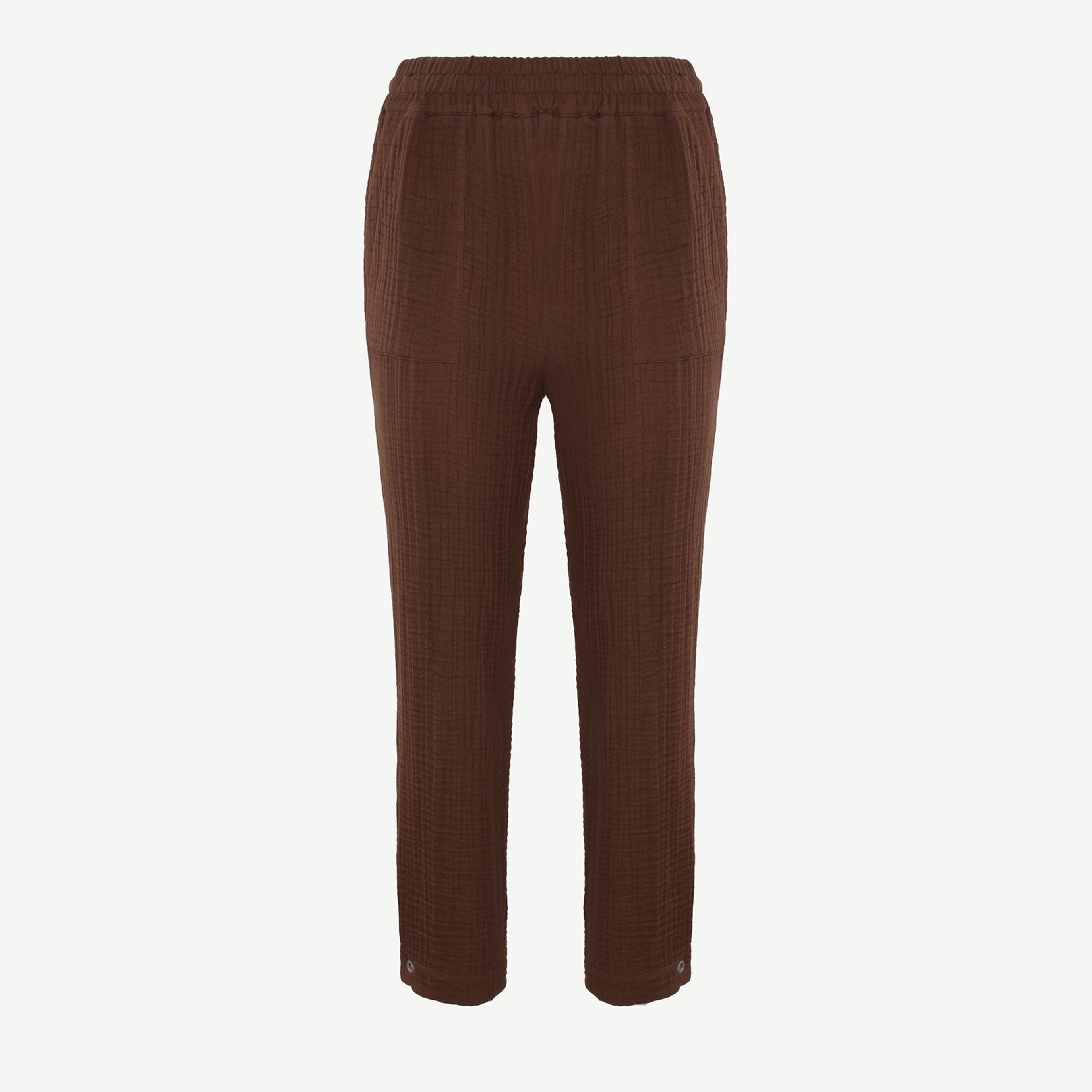 YARGICI Düz Kesim Beli Lastikli Pantolon