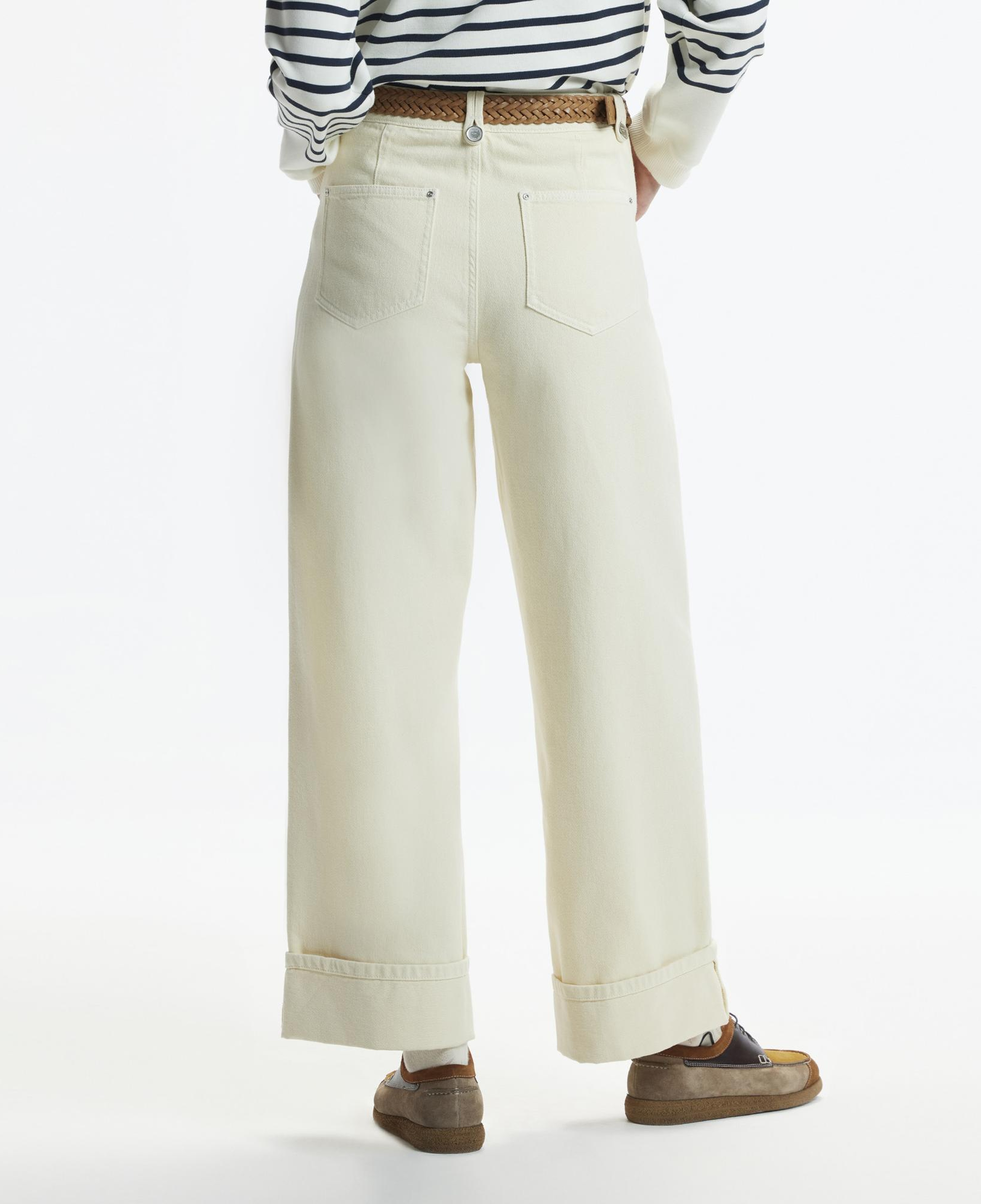 YARGICI Kıvrık Paçalı Rahat Kesim Denim Pantolon