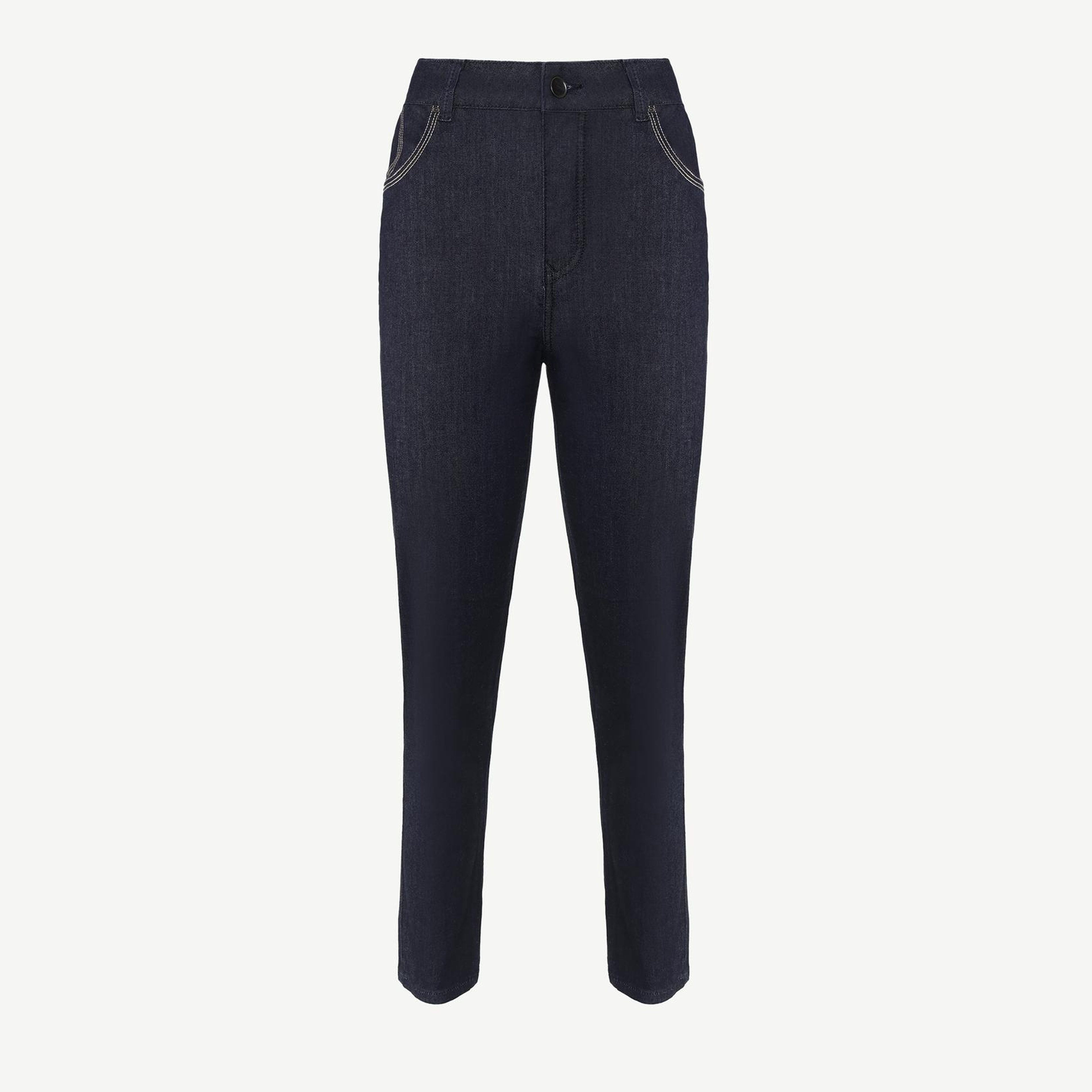 YARGICI Düz Kesim Saat Cep Detaylı Denim Pantolon