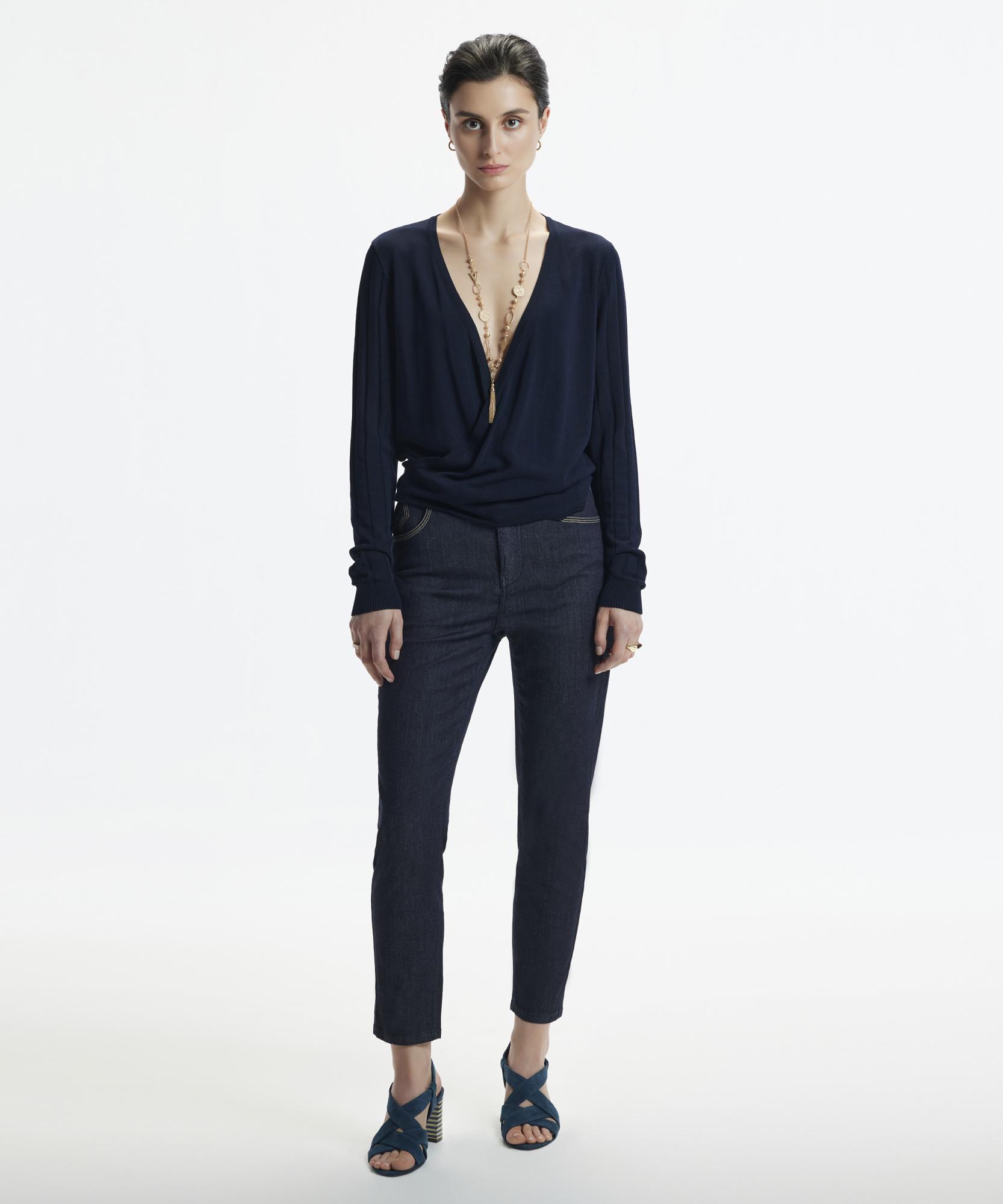 YARGICI Düz Kesim Saat Cep Detaylı Denim Pantolon