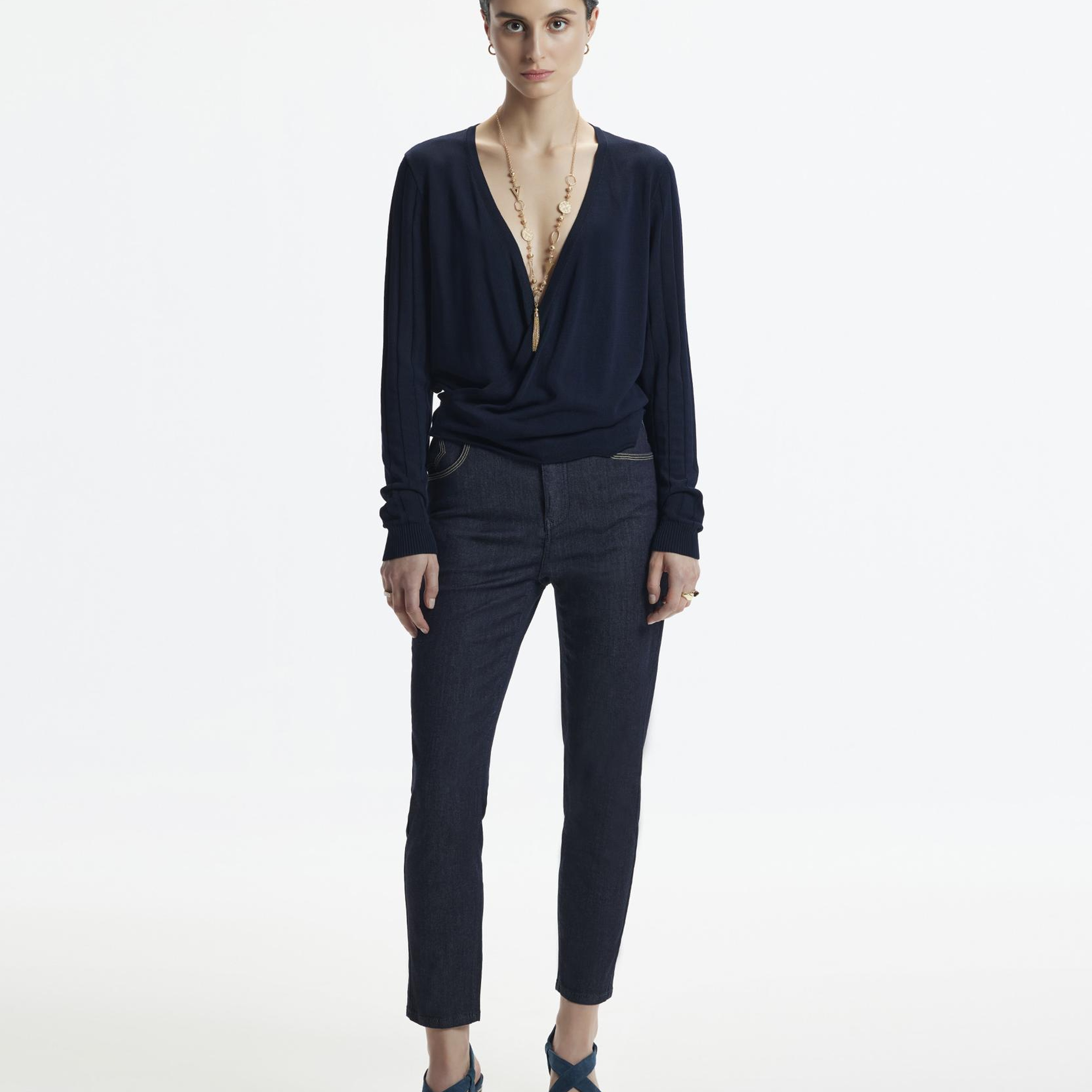 YARGICI Düz Kesim Saat Cep Detaylı Denim Pantolon