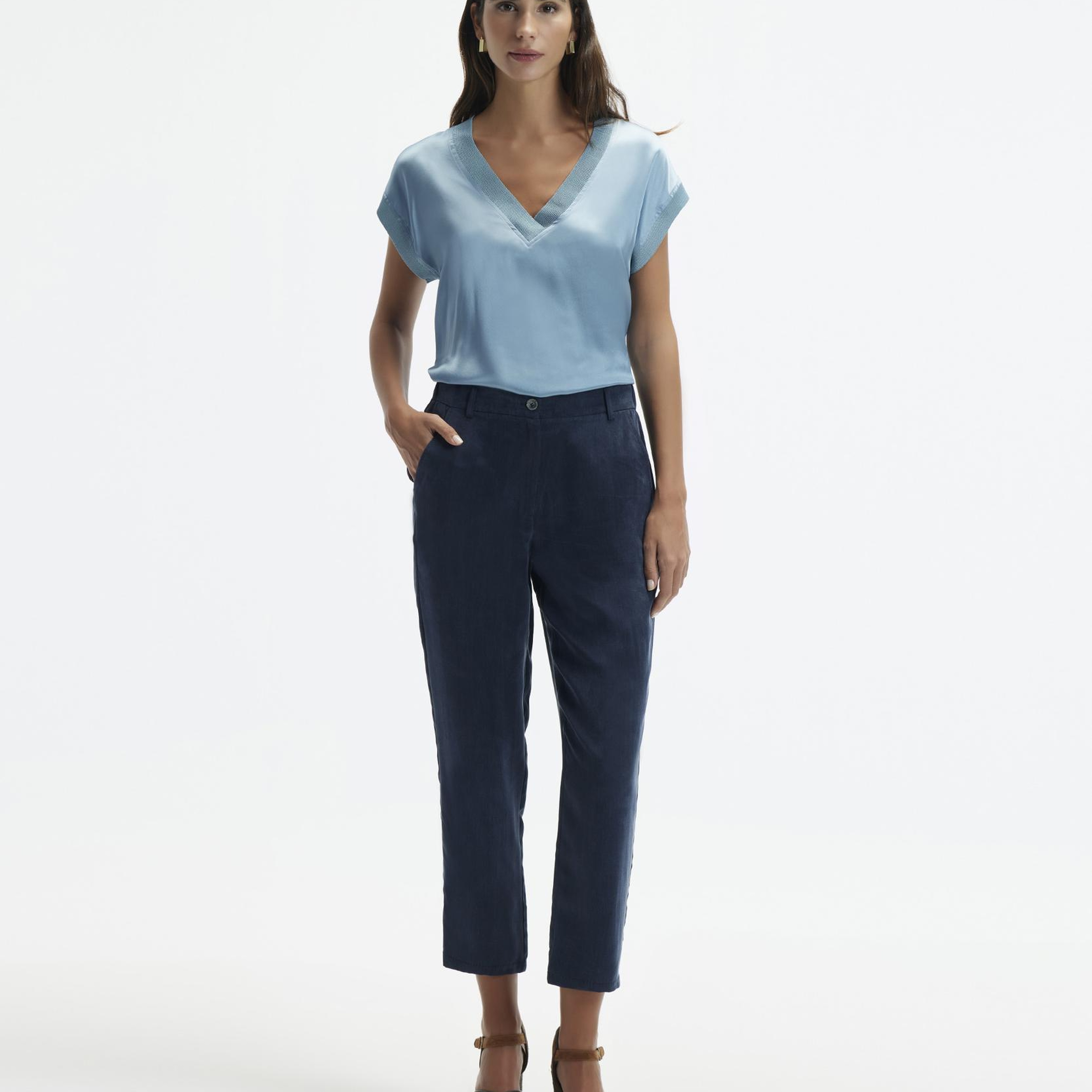 YARGICI Dar Paça Cropped Pantolon