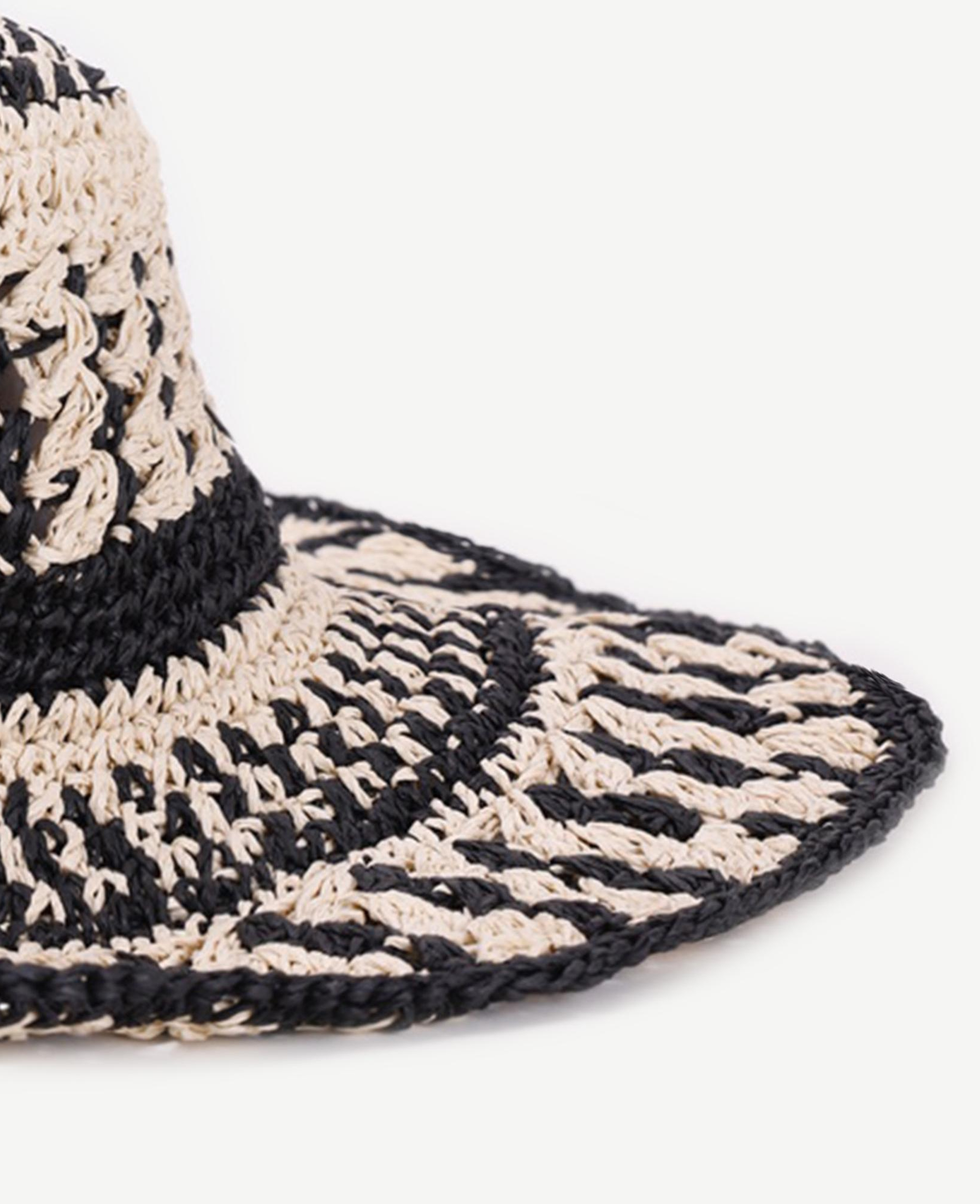 YARGICI Örgü Detaylı Hasır Şapka