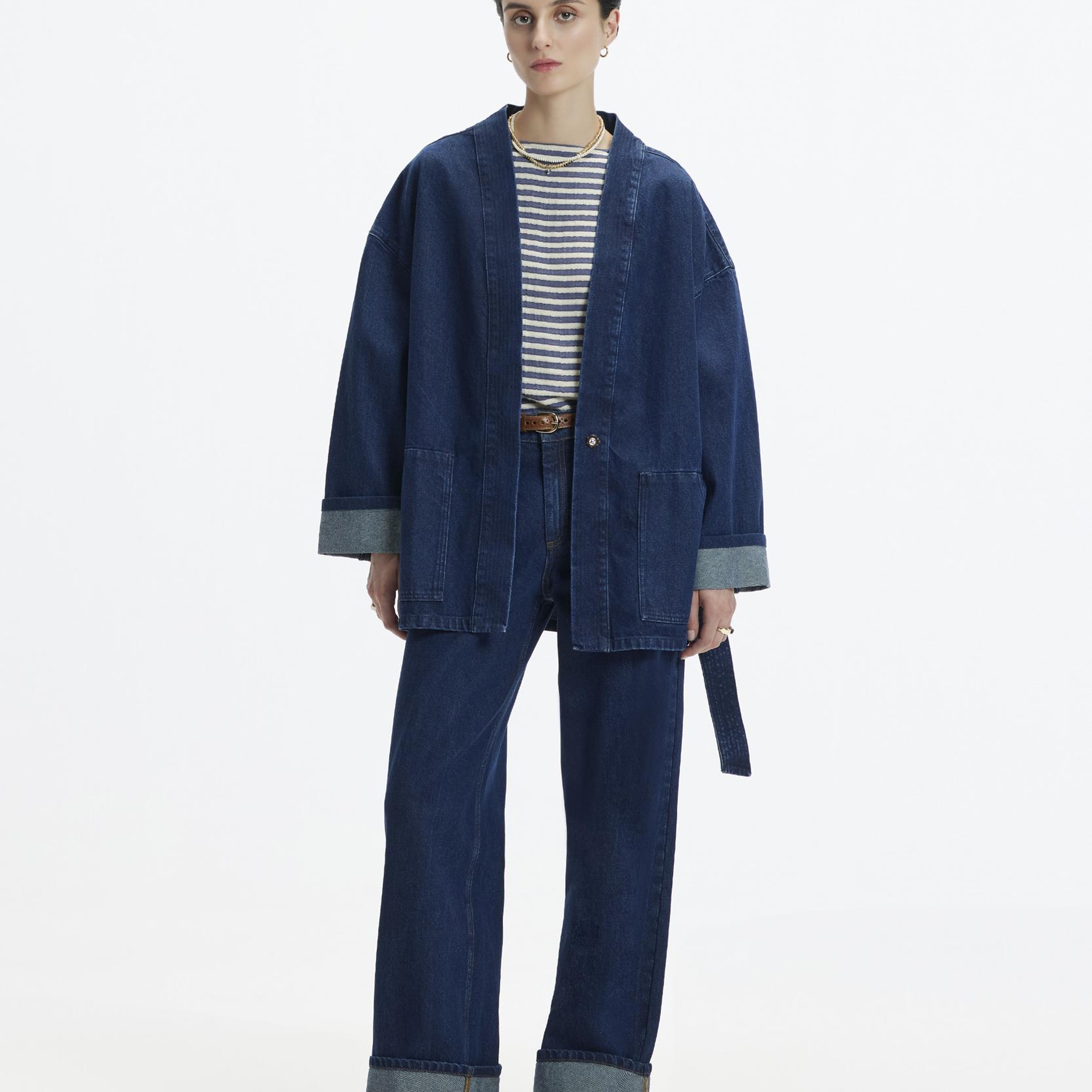 YARGICI Kemer Detaylı Non Denim Pardösü