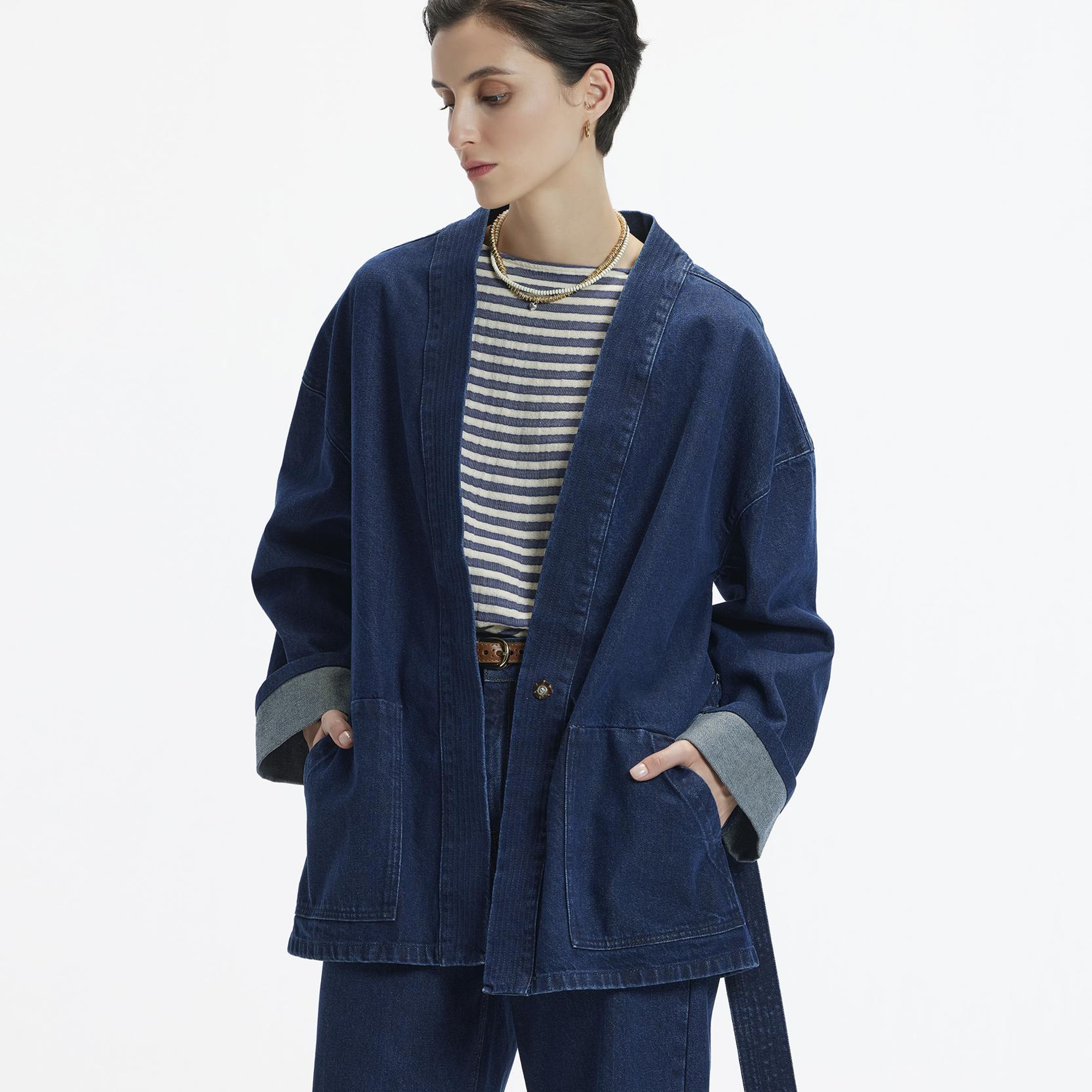 YARGICI Kemer Detaylı Non Denim Pardösü