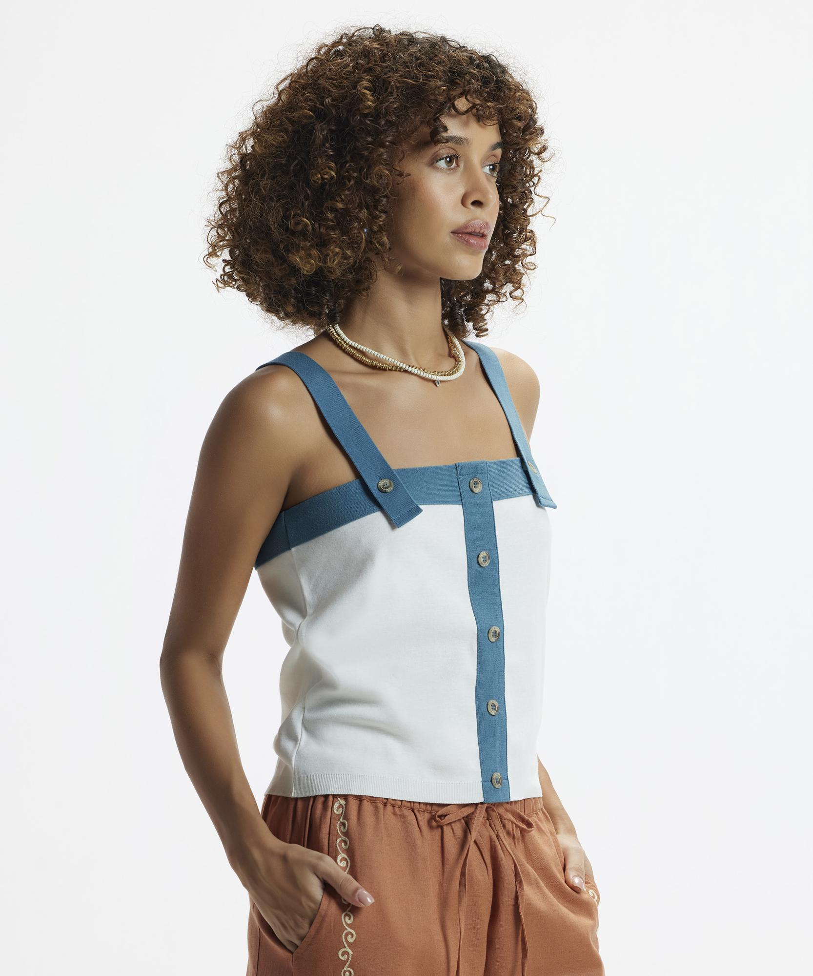 YARGICI Askılı Triko Blüz