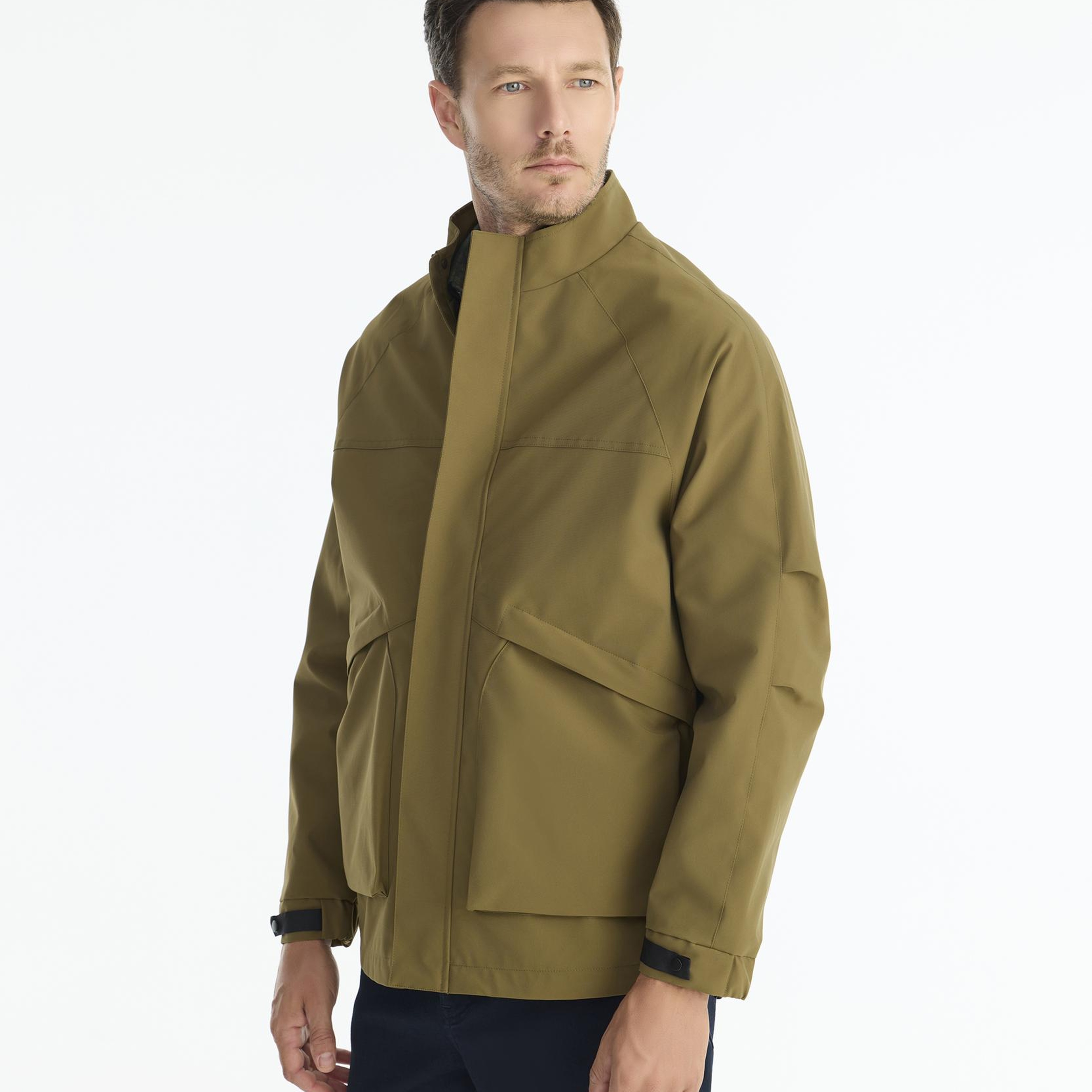 YARGICI Regular Dik Yaka Uzun Kol Mont