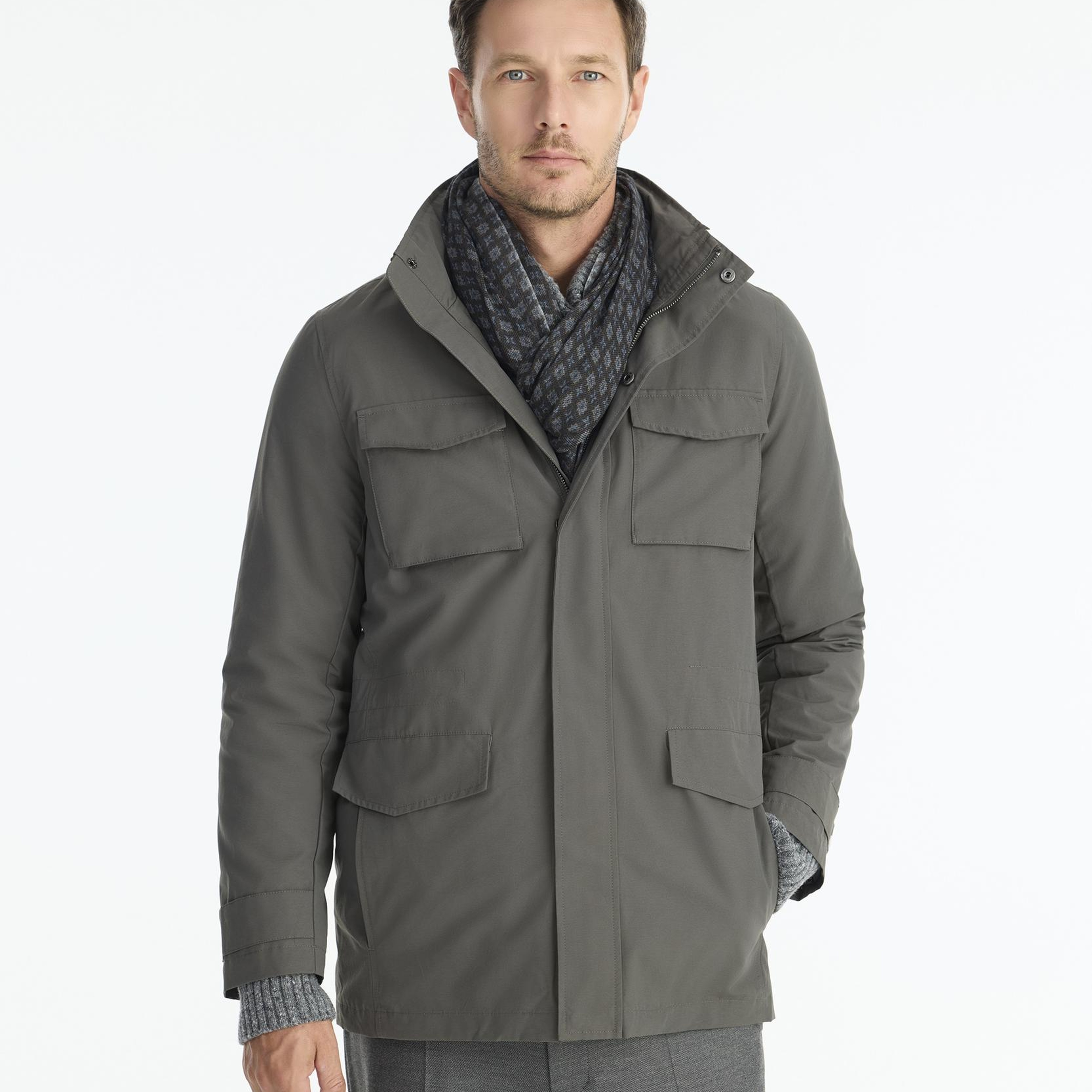 YARGICI Regular Dik Yaka Uzun Kol Yağmurluk