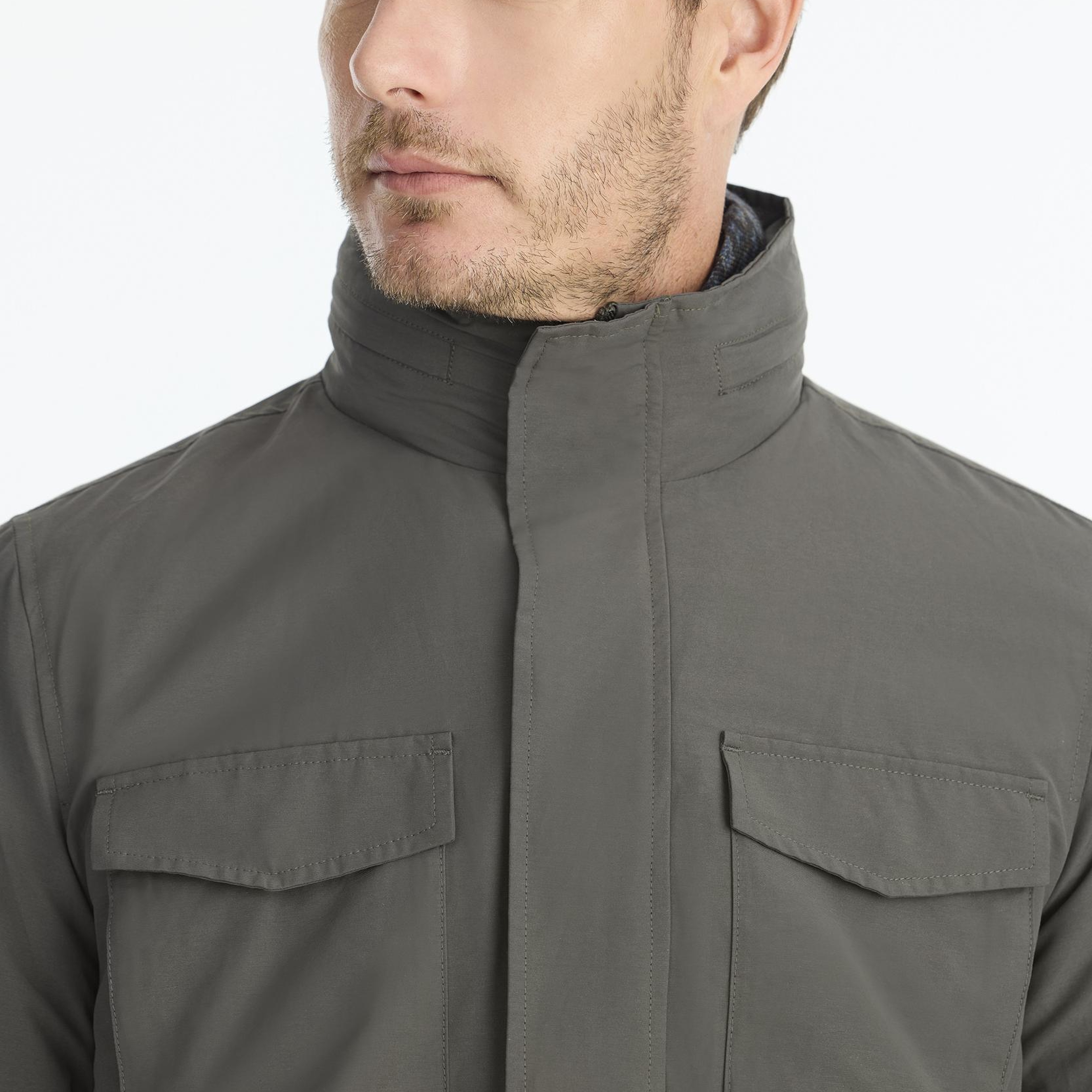 YARGICI Regular Dik Yaka Uzun Kol Yağmurluk