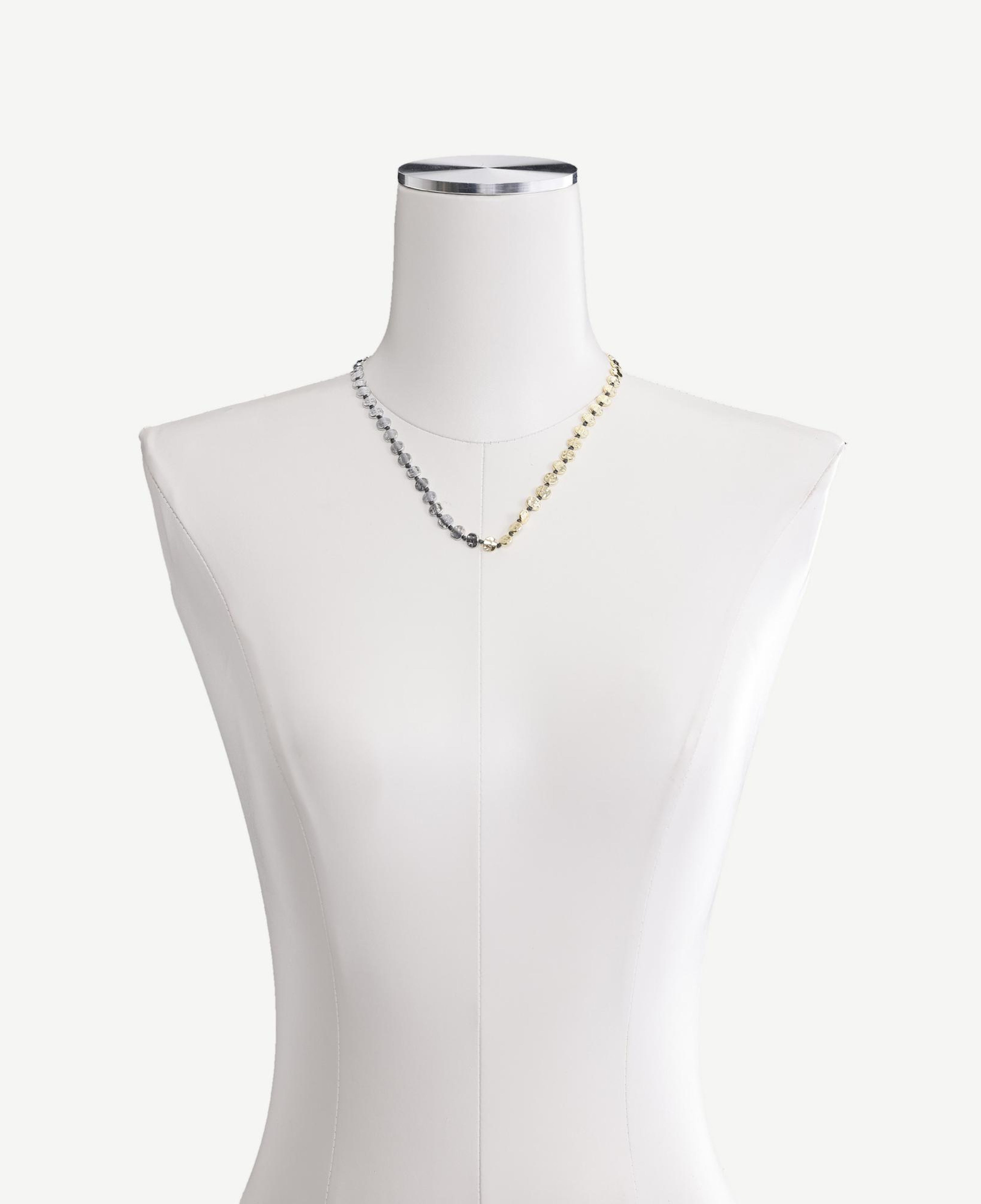 YARGICI Gold Ve Silver Detaylı Kolye