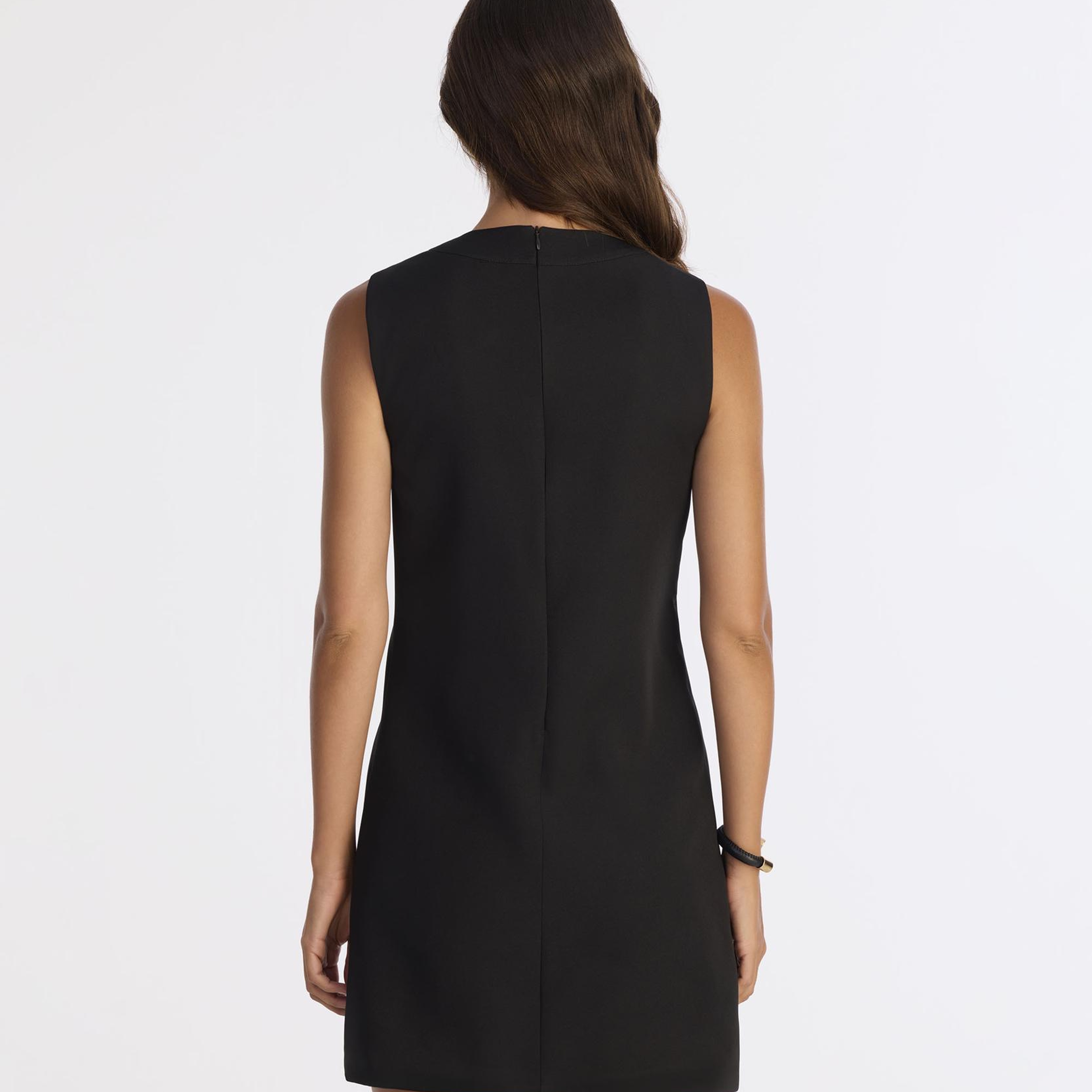 YARGICI Dar Bisiklet Yaka Kolsuz Elbise