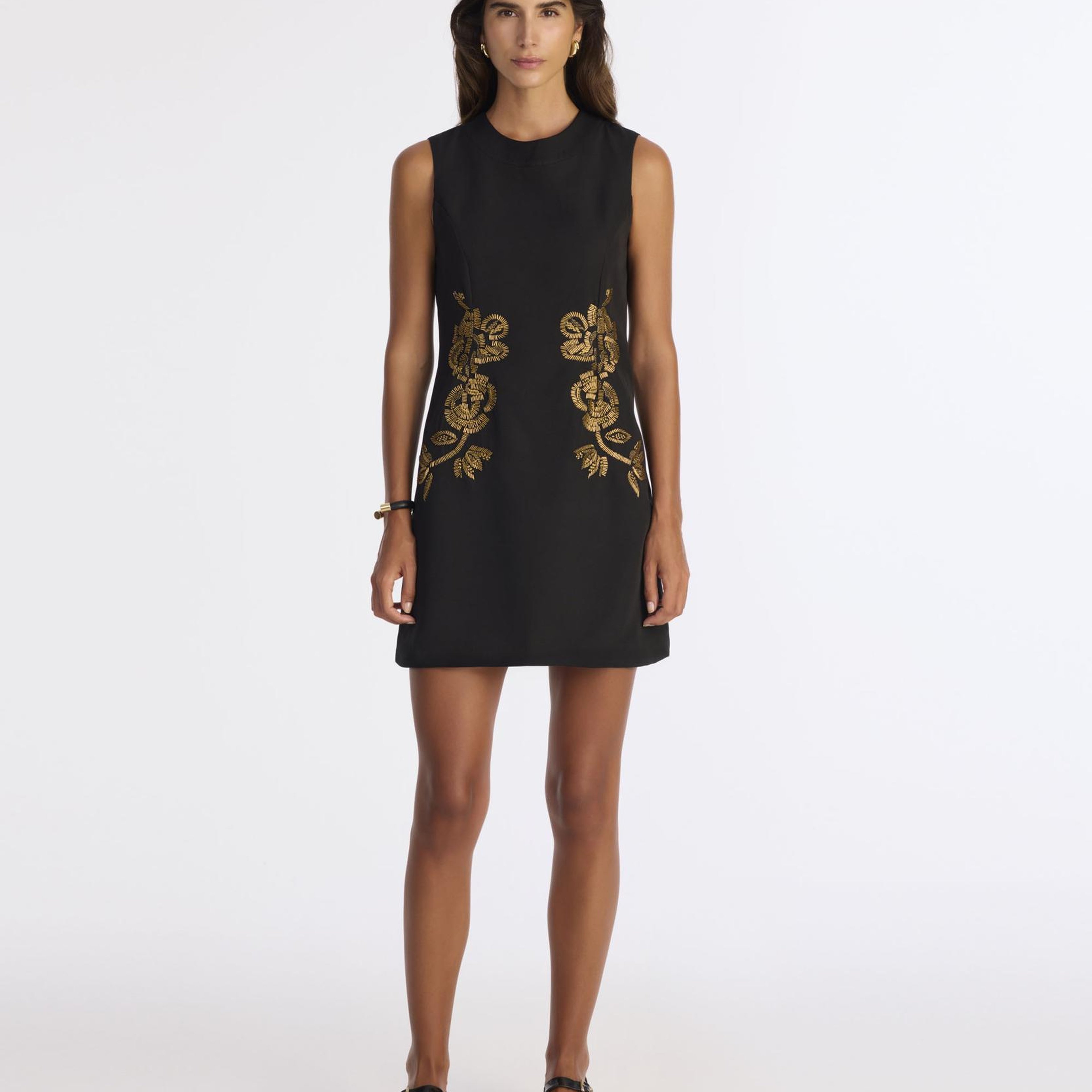 YARGICI Dar Bisiklet Yaka Kolsuz Elbise