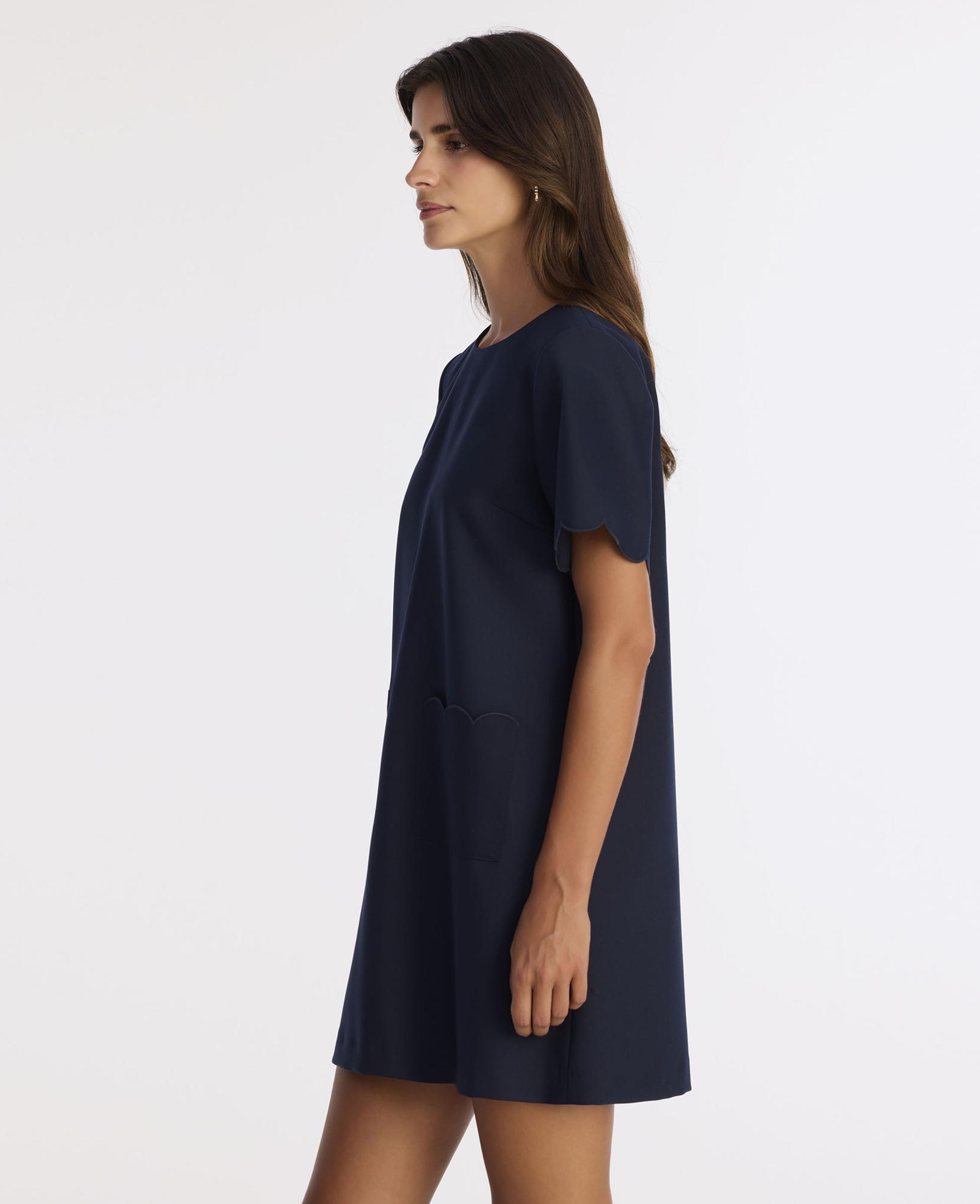 YARGICI Bol Bisiklet Yaka Kısa Kol Elbise