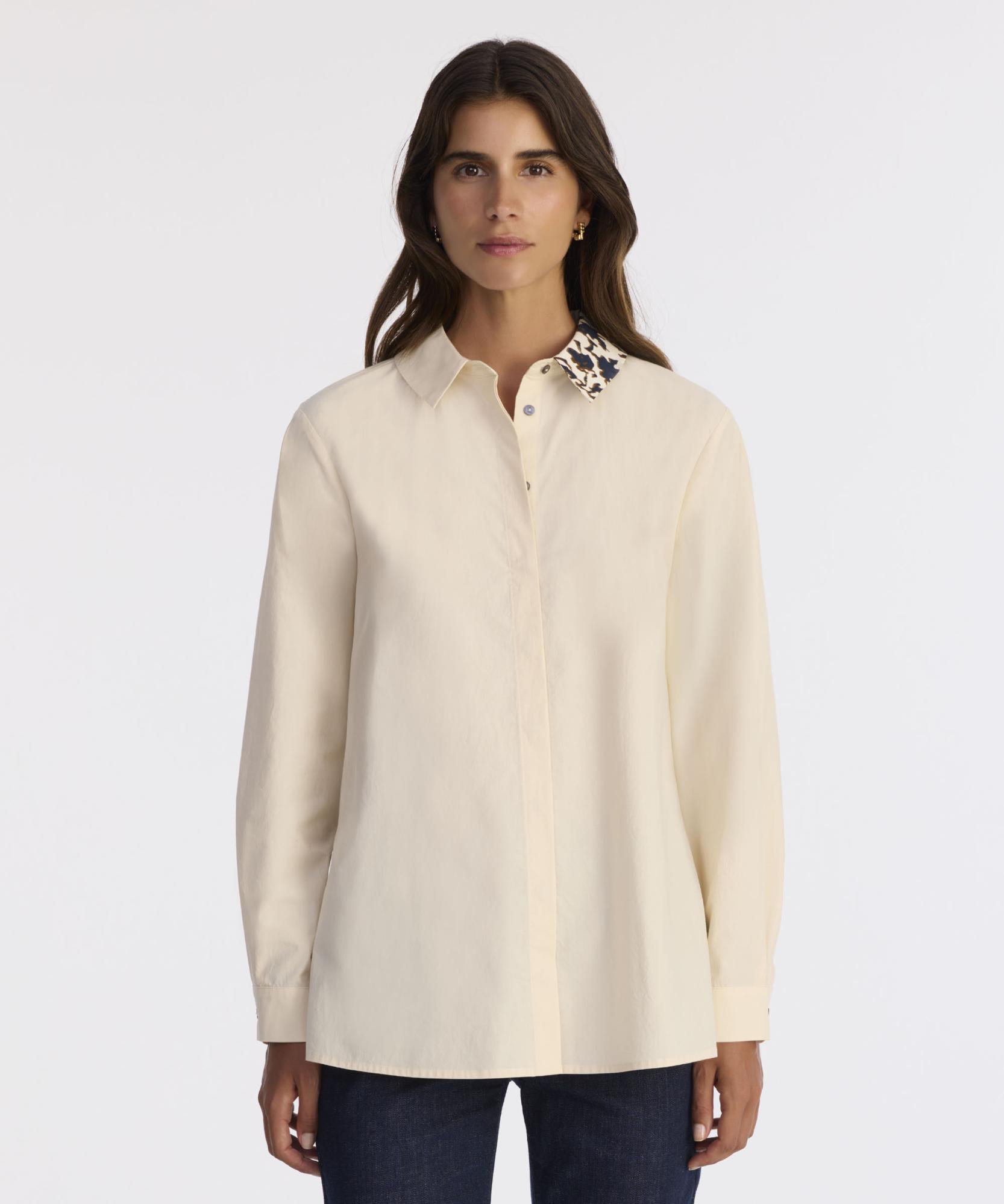 YARGICI Geniş Gömlek Yaka Uzun Kol Gömlek