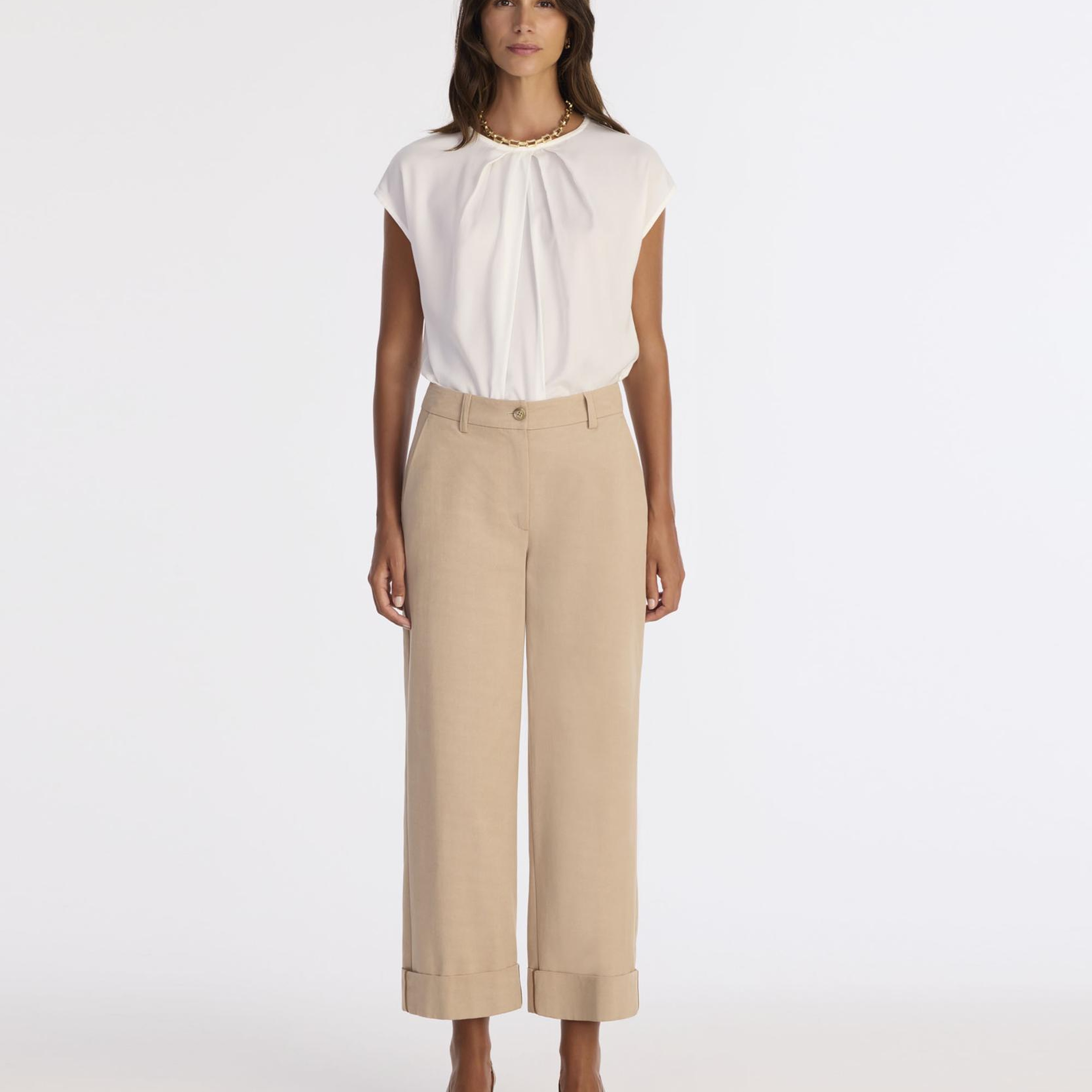 YARGICI Düz Yüksek Bel Pantolon