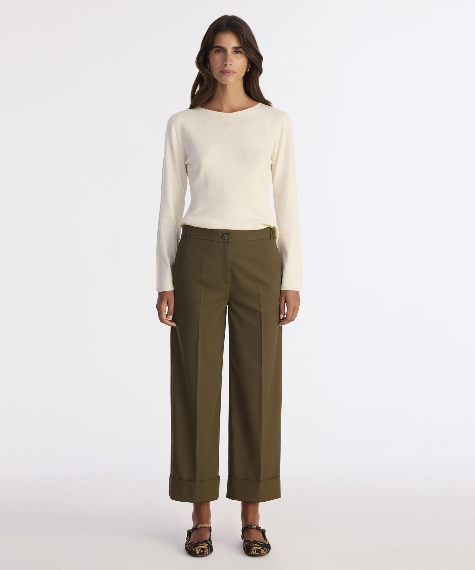 YARGICI Düz Yüksek Bel Pantolon