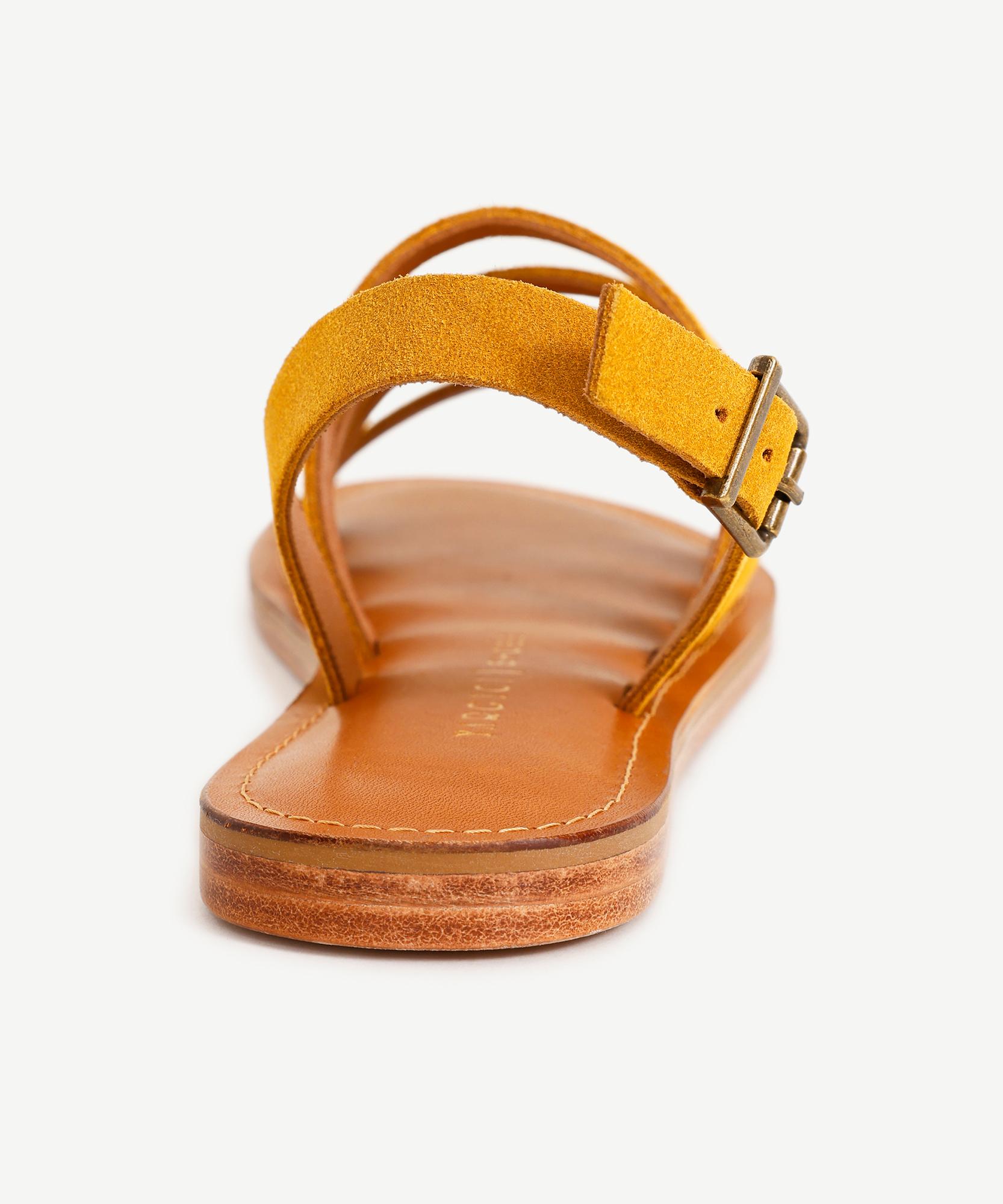 YARGICI Çok Bantlı Deri Sandalet