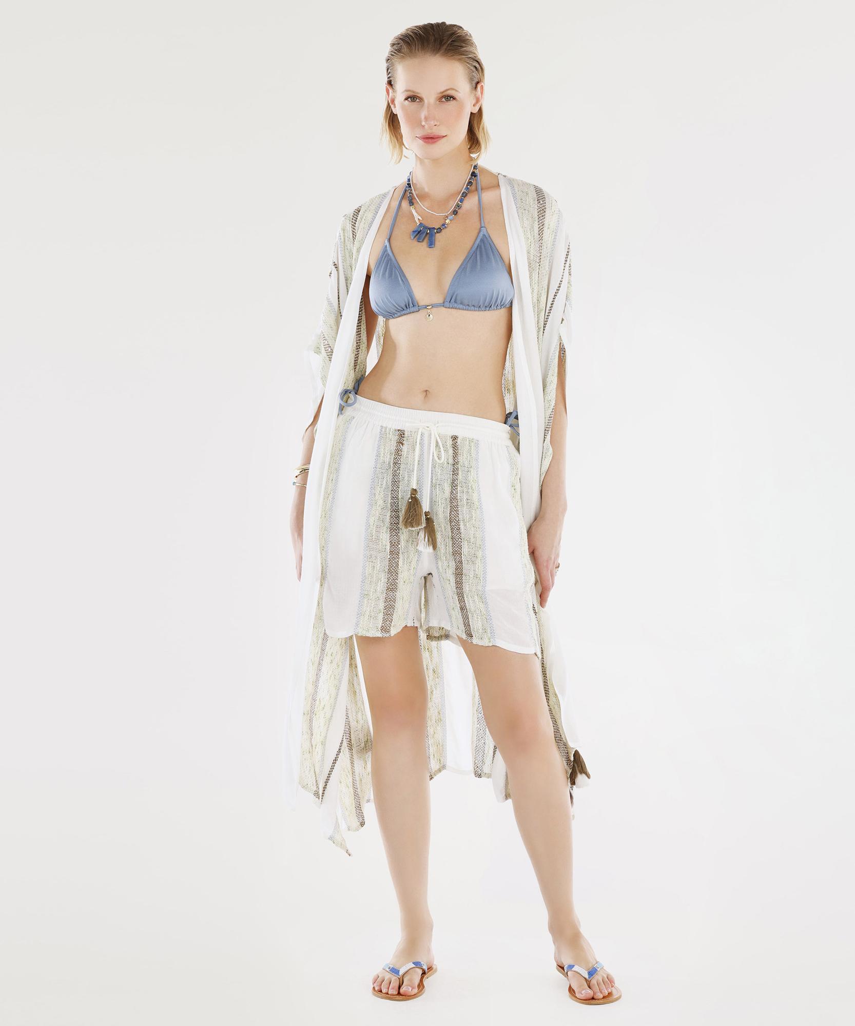 YARGICI Bağlama Detaylı Rahat Kalıp Bermuda