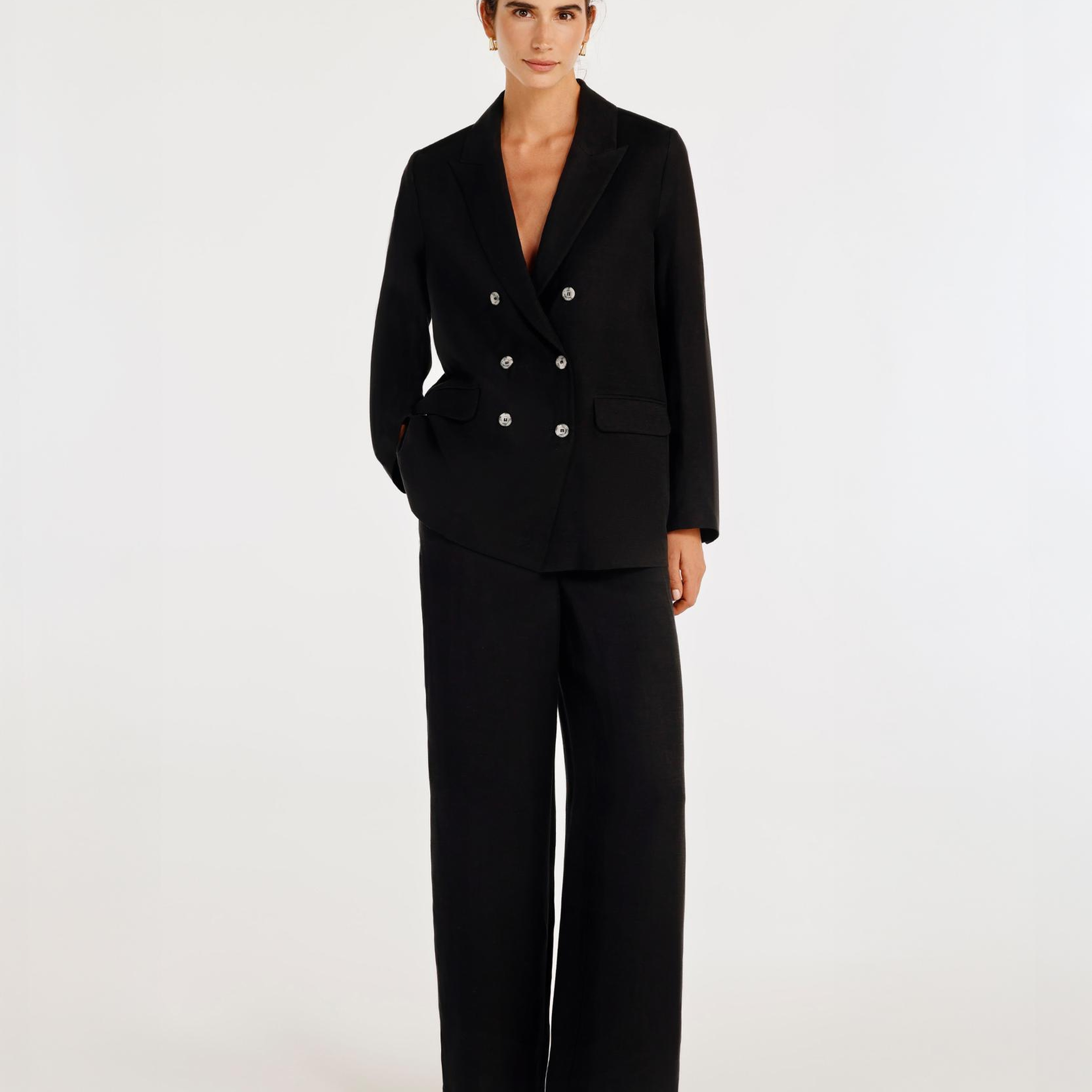 YARGICI Kruvaze Kapama Kırlangıç Yaka Ceket