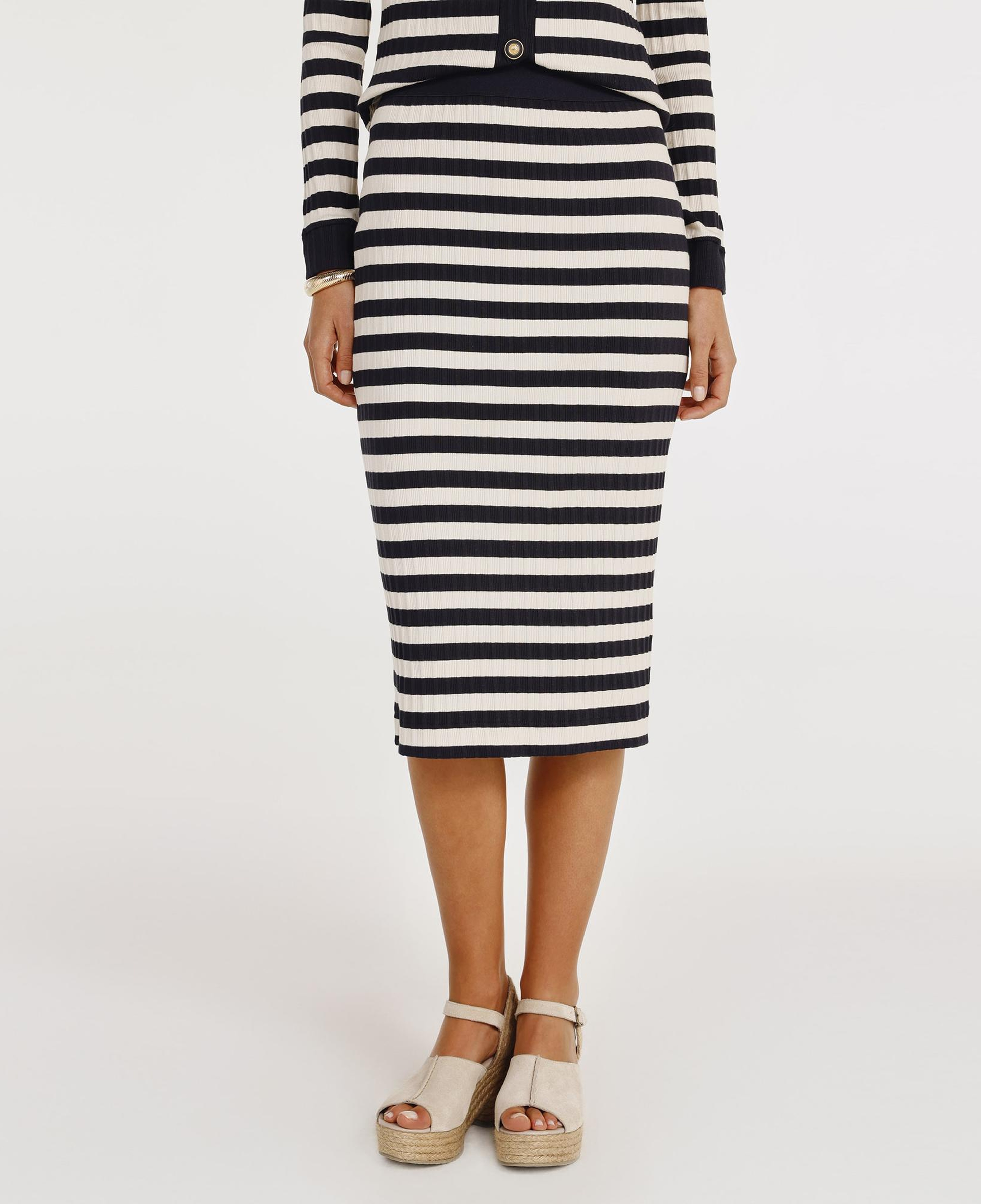 YARGICI Beli Lastikli Midi Boy Etek