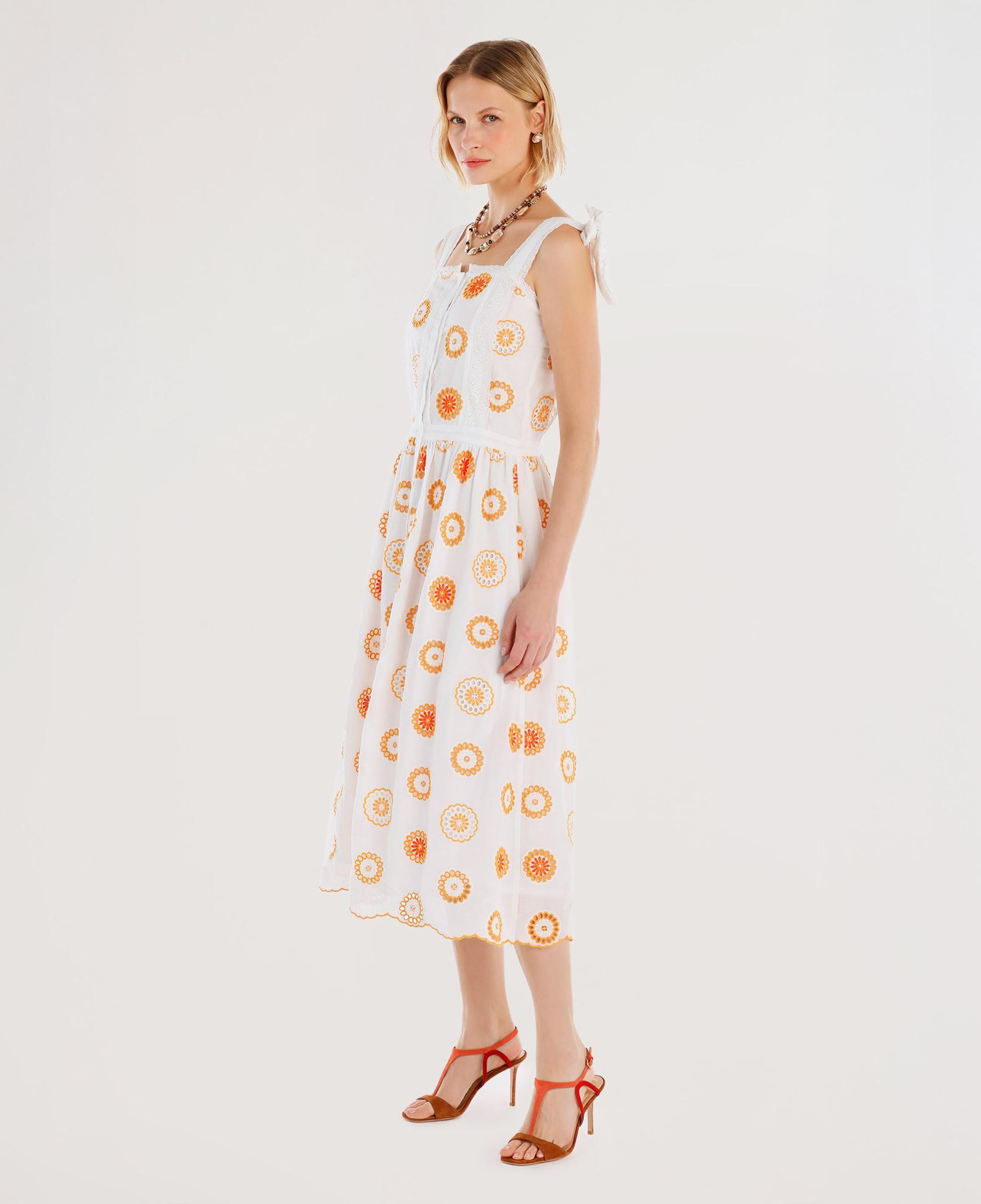 YARGICI Brode Detaylı Kolsuz Uzun Elbise