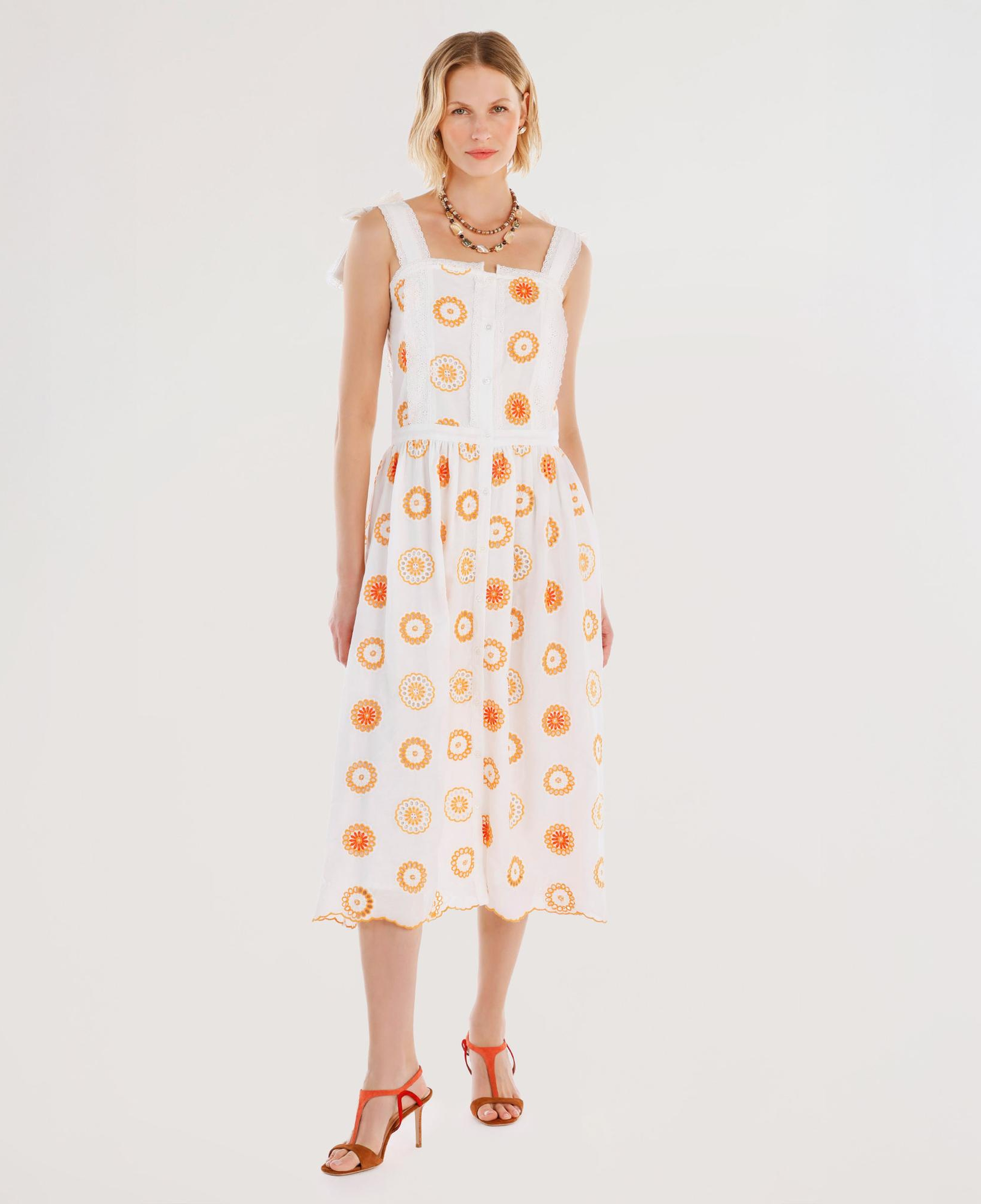 YARGICI Brode Detaylı Kolsuz Uzun Elbise