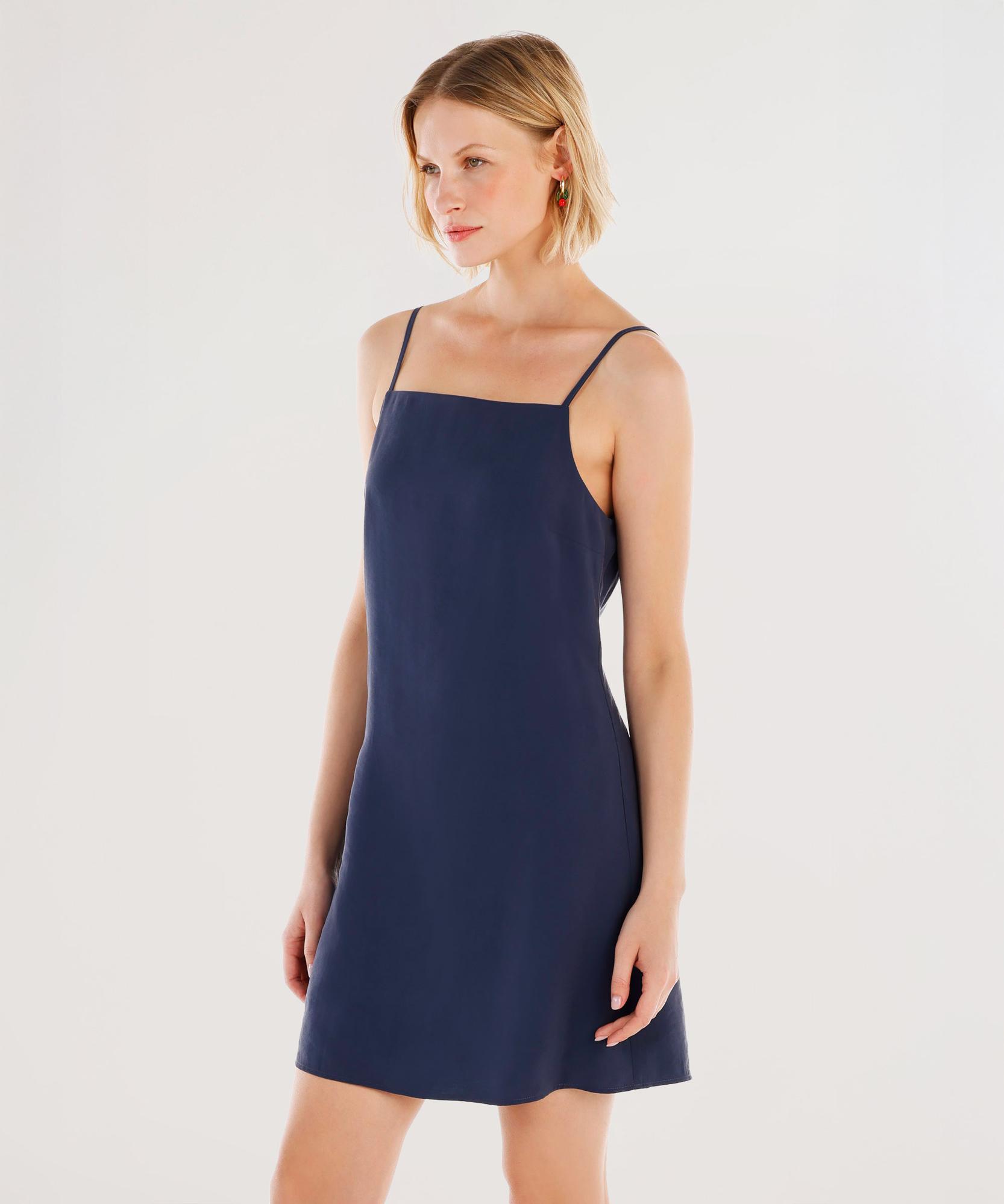 YARGICI Askılı Kemer Detaylı Mini Elbise