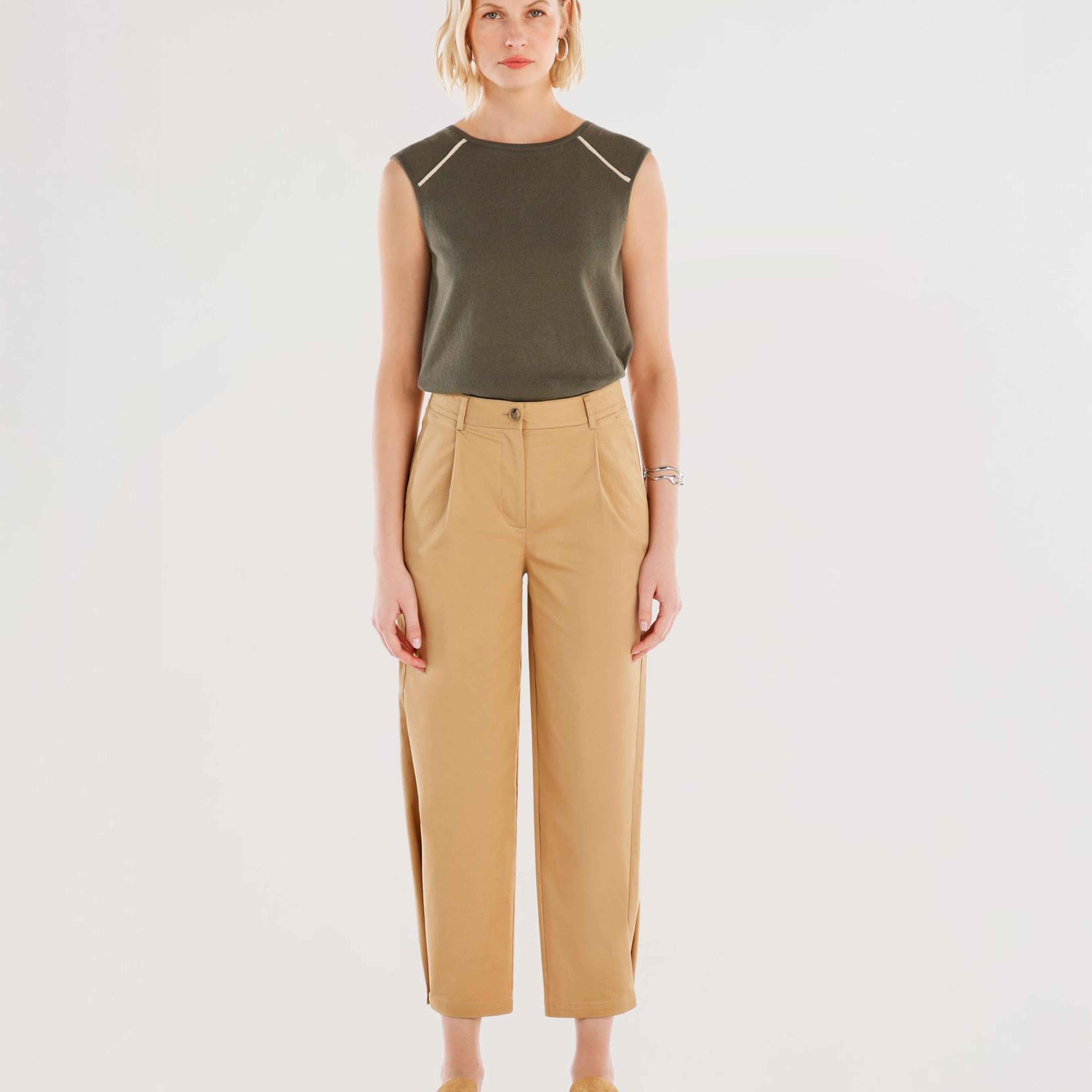 YARGICI Ayarlanabilir Paça Düz Kesim Pantolon