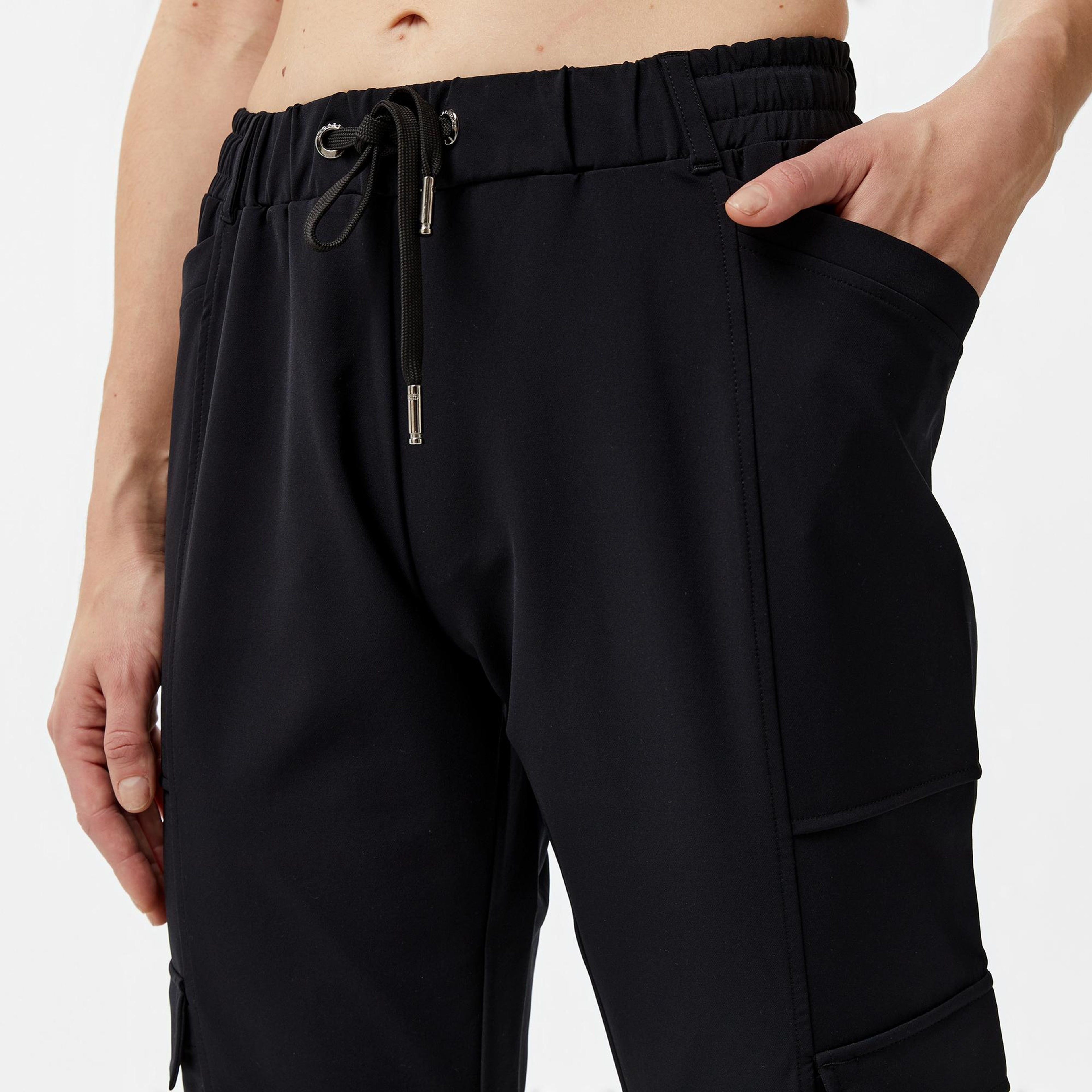 Sportempt Stw141 Kadın Siyah Eşofman Altı