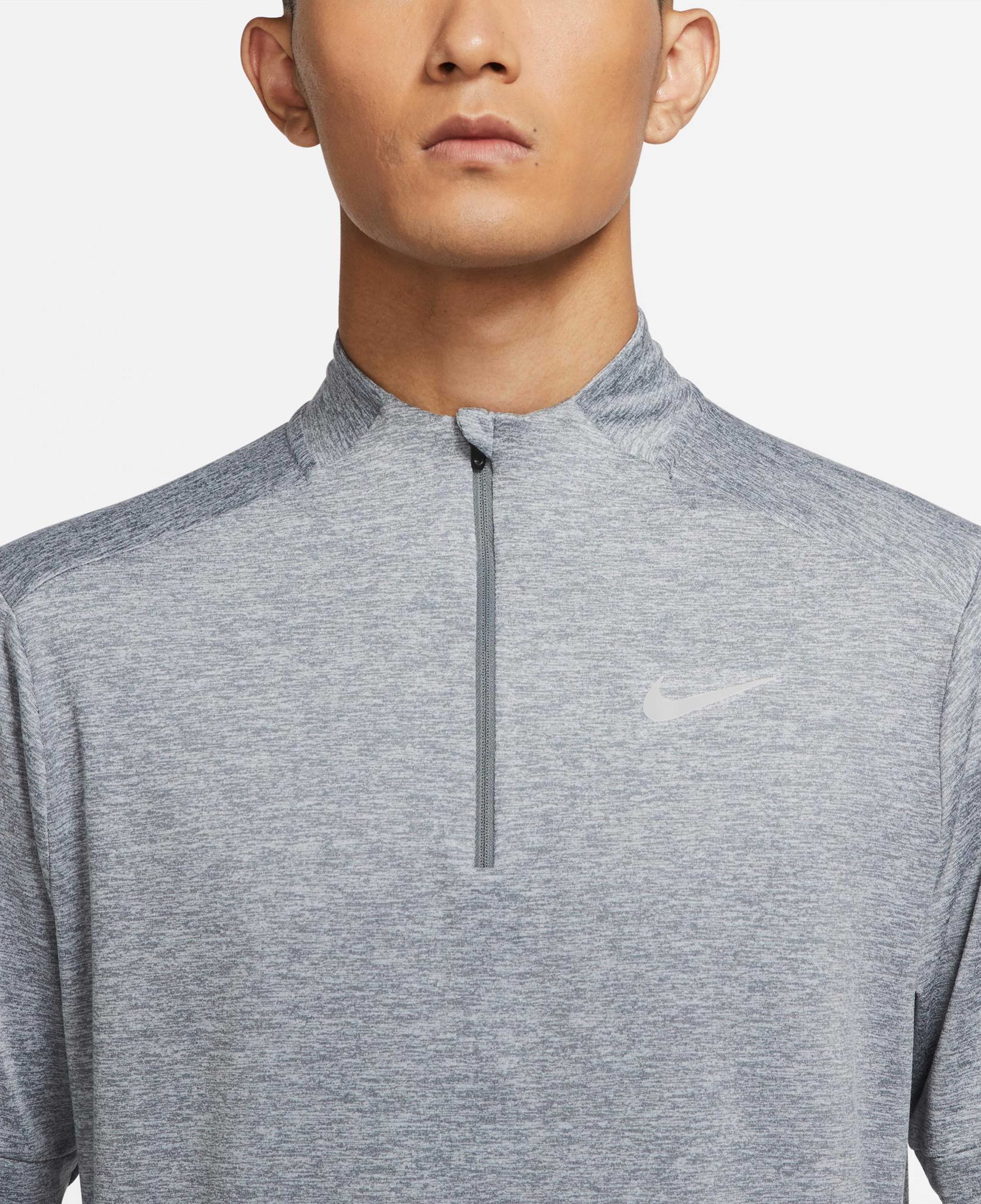 Nike Dri-Fit Element Erkek Gri Uzun Kollu T-Shirt