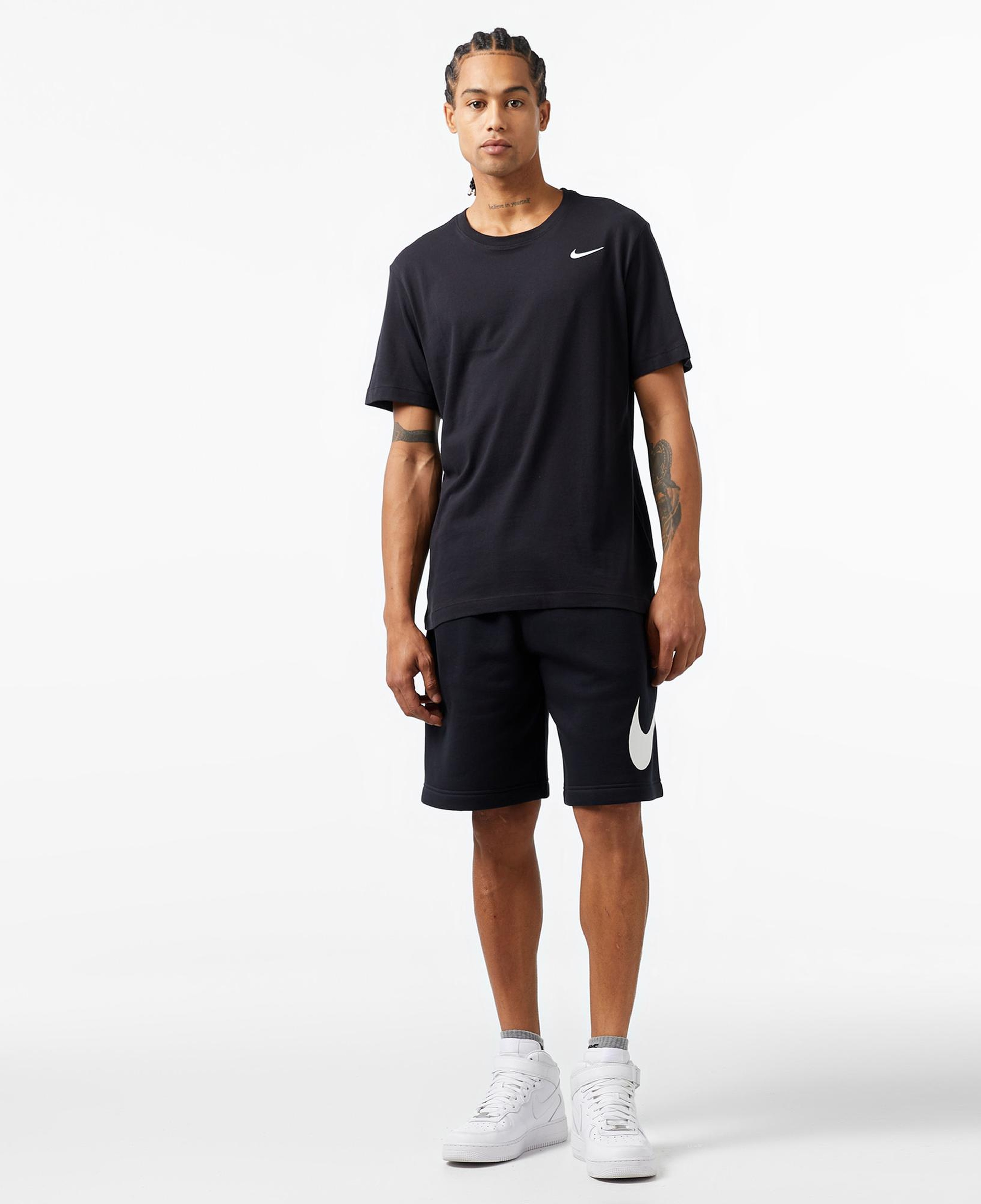 Nike Dri-Fit Crew Solid Erkek Siyah T-Shirt
