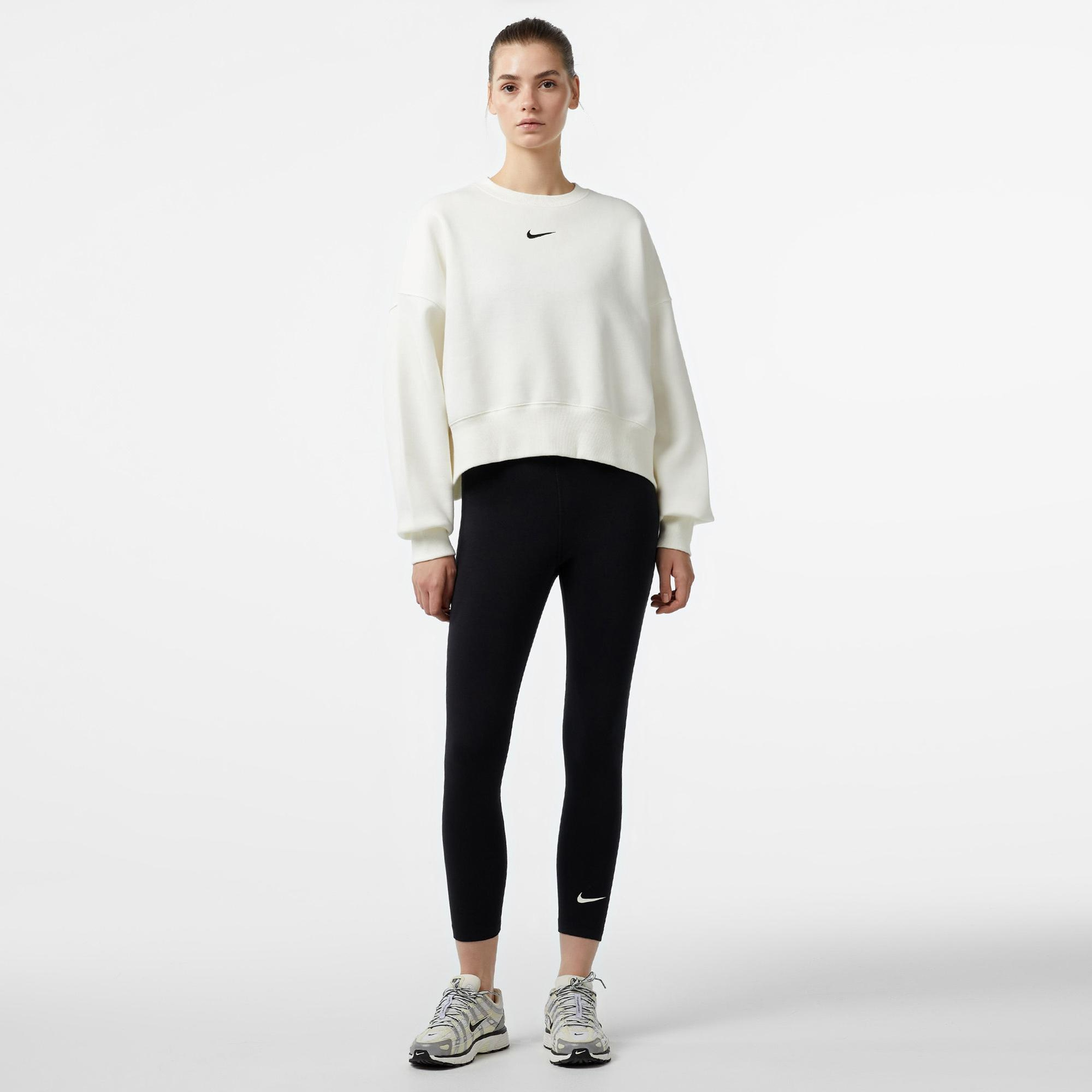 Nike Sportswear Classic High Rise 7/8 Kadın Siyah Tayt