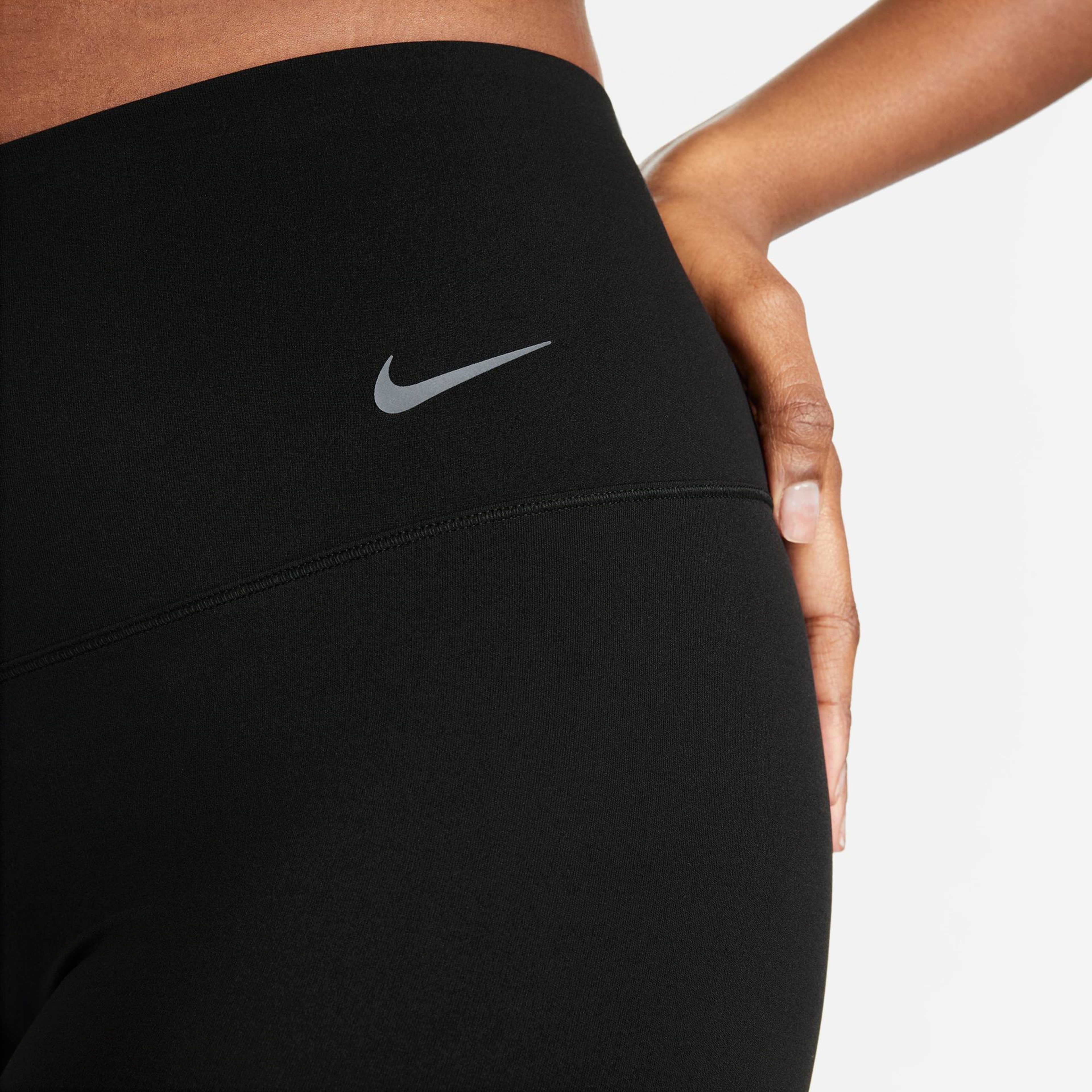 Nike Dri-Fit Zenvy High Rise 20 cm Kadın Siyah Bisiklet Şortu