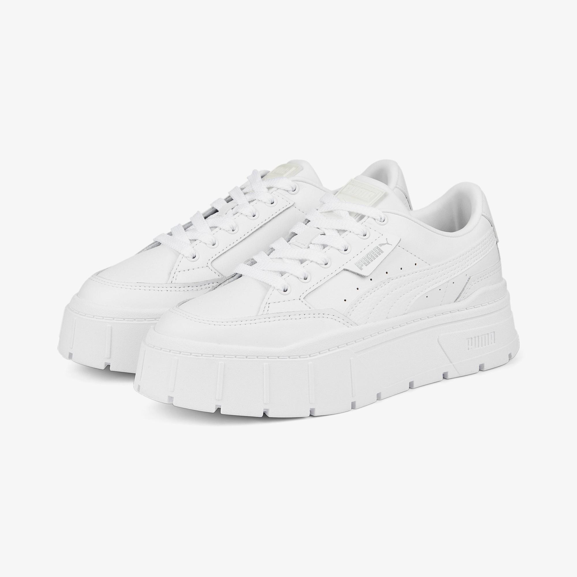 Puma Mayze Stack Kadın Platform Beyaz Spor Ayakkabı