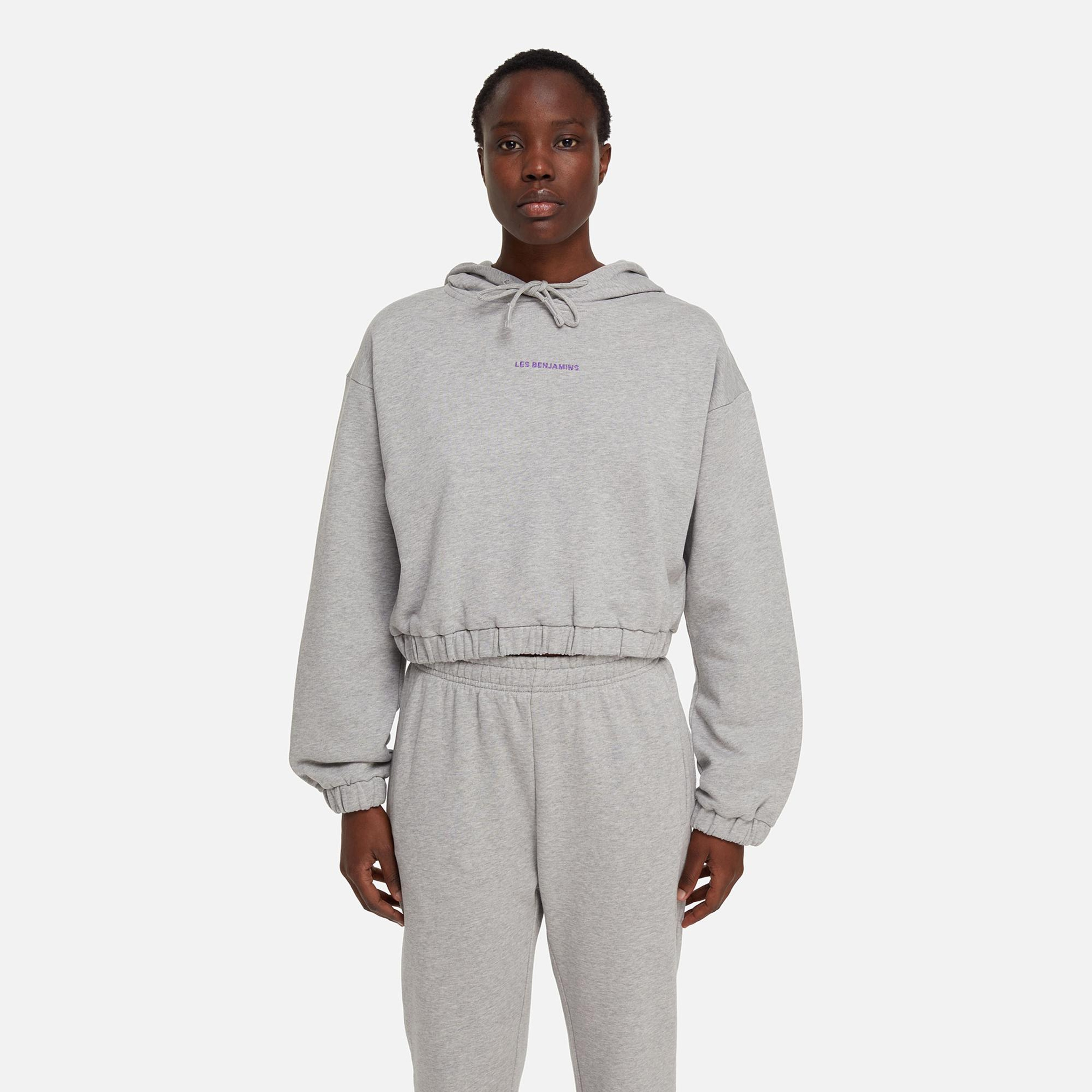 Les Benjamins Core Kadın Gri Hoodie