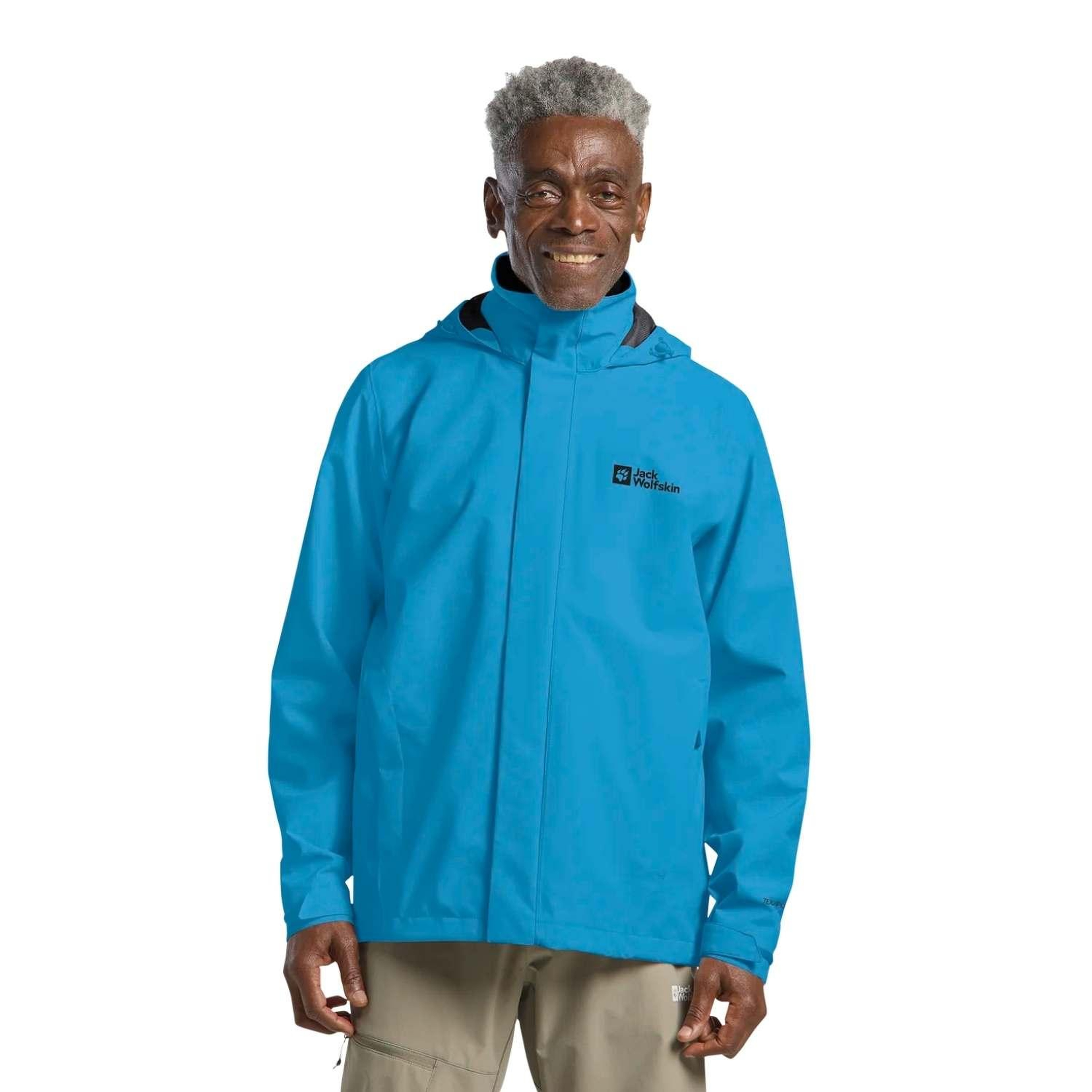 Jack Wolfskin Trailtime 2L Erkek Mavi Outdoor Ceketi