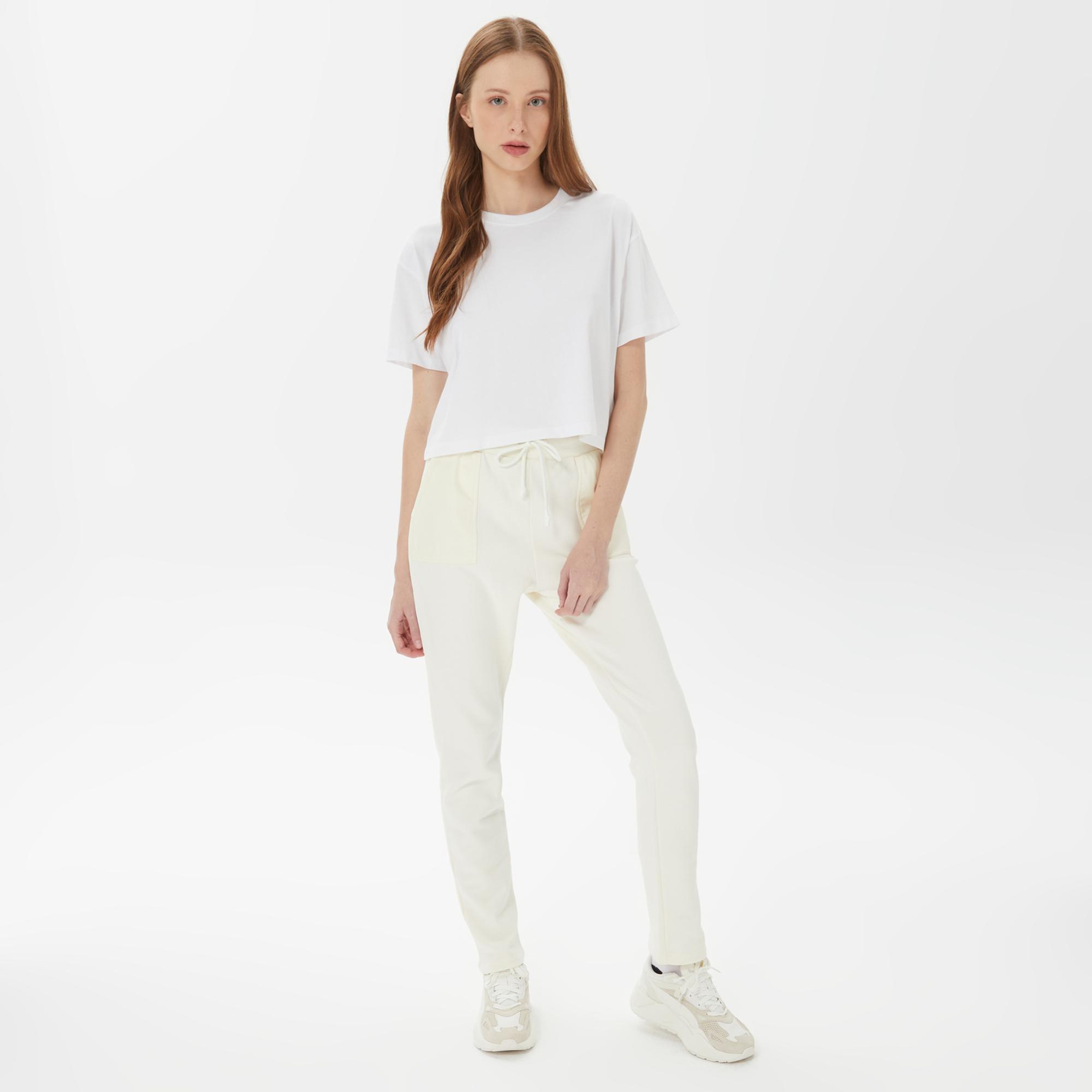 UNITED4 Classic Kadın Beyaz Eşofman Altı