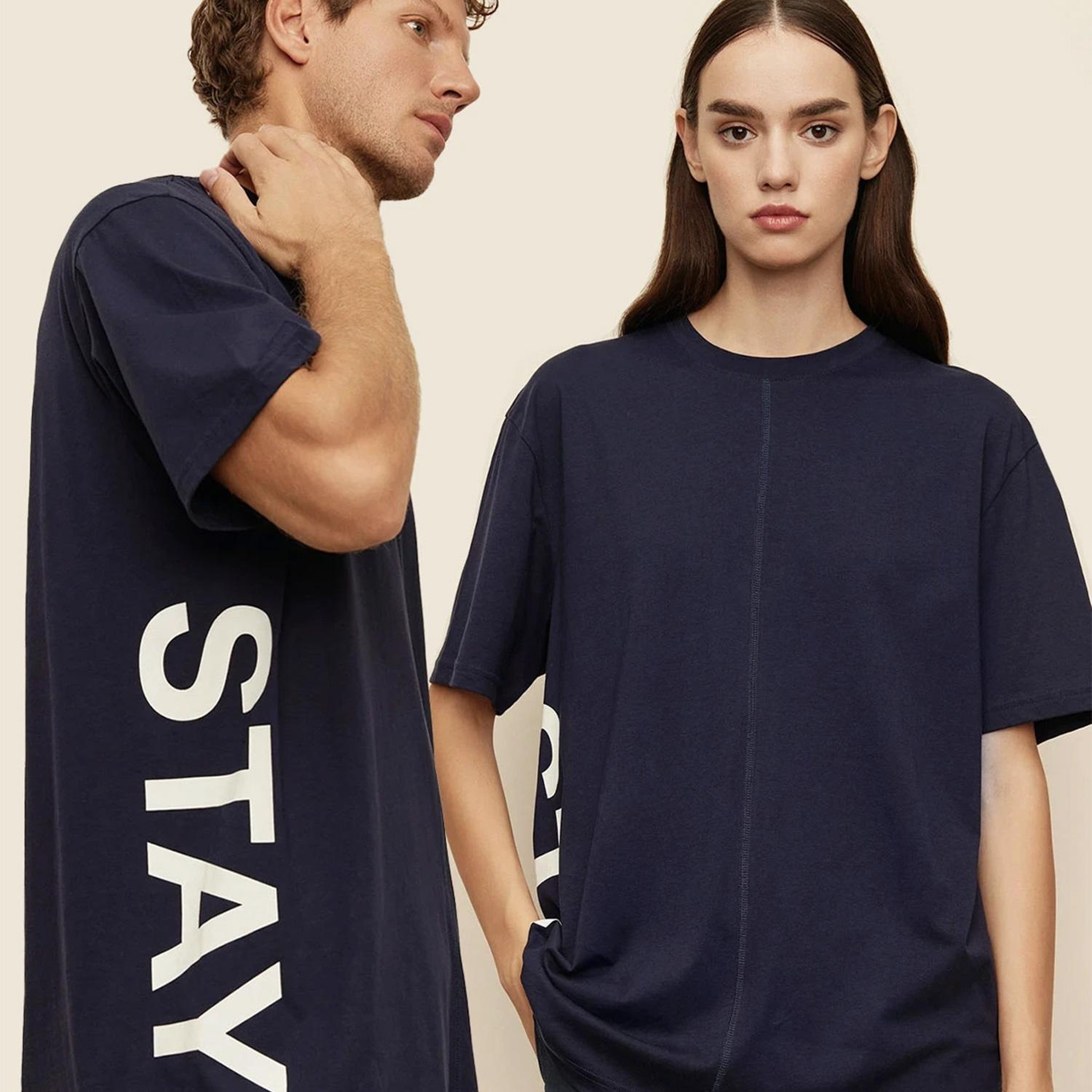The Stay Line Soley Unisex Lacivert T-Shirt