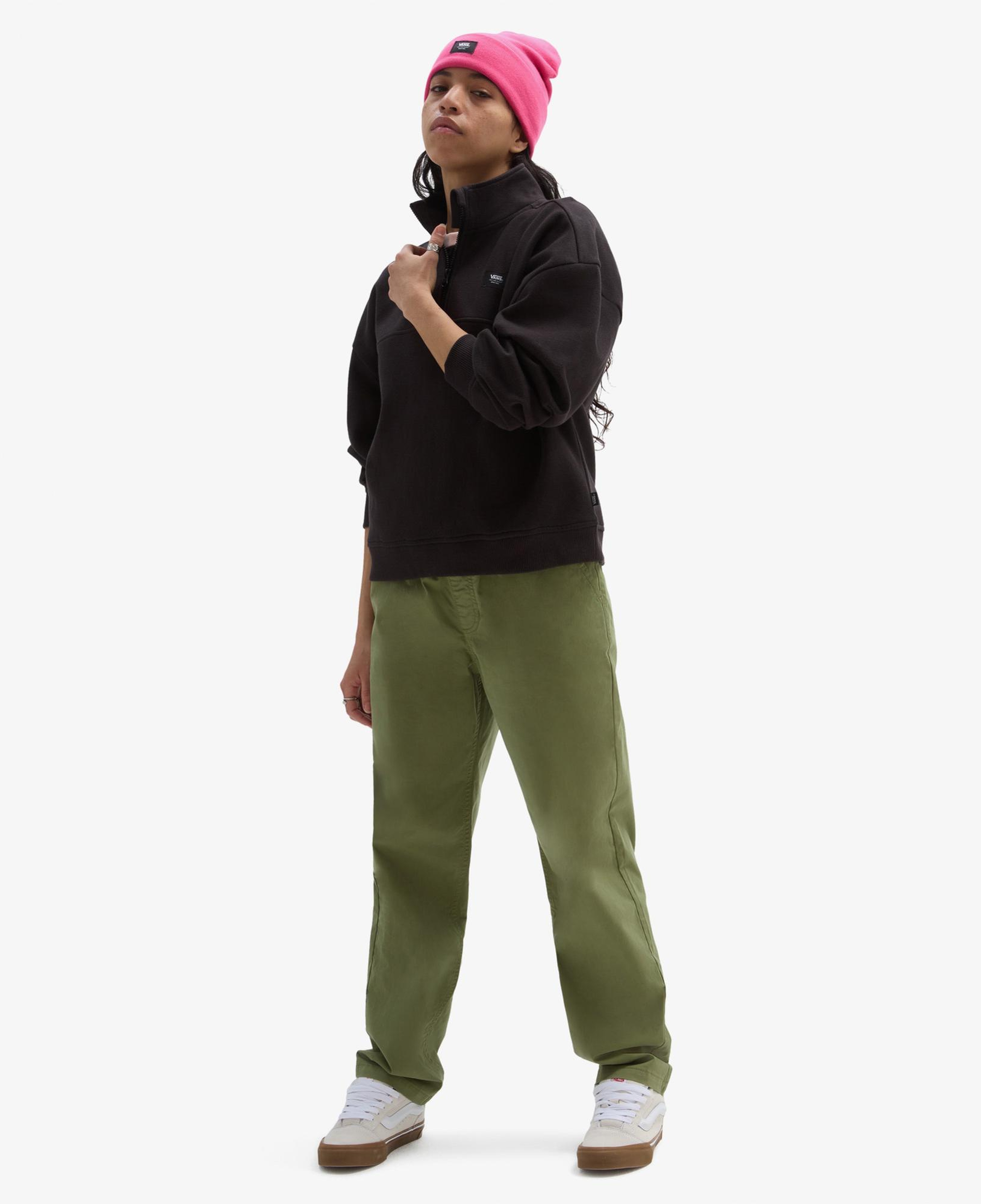 Vans Leighton Mock Neck Fleece Kadın Siyah Sweatshirt