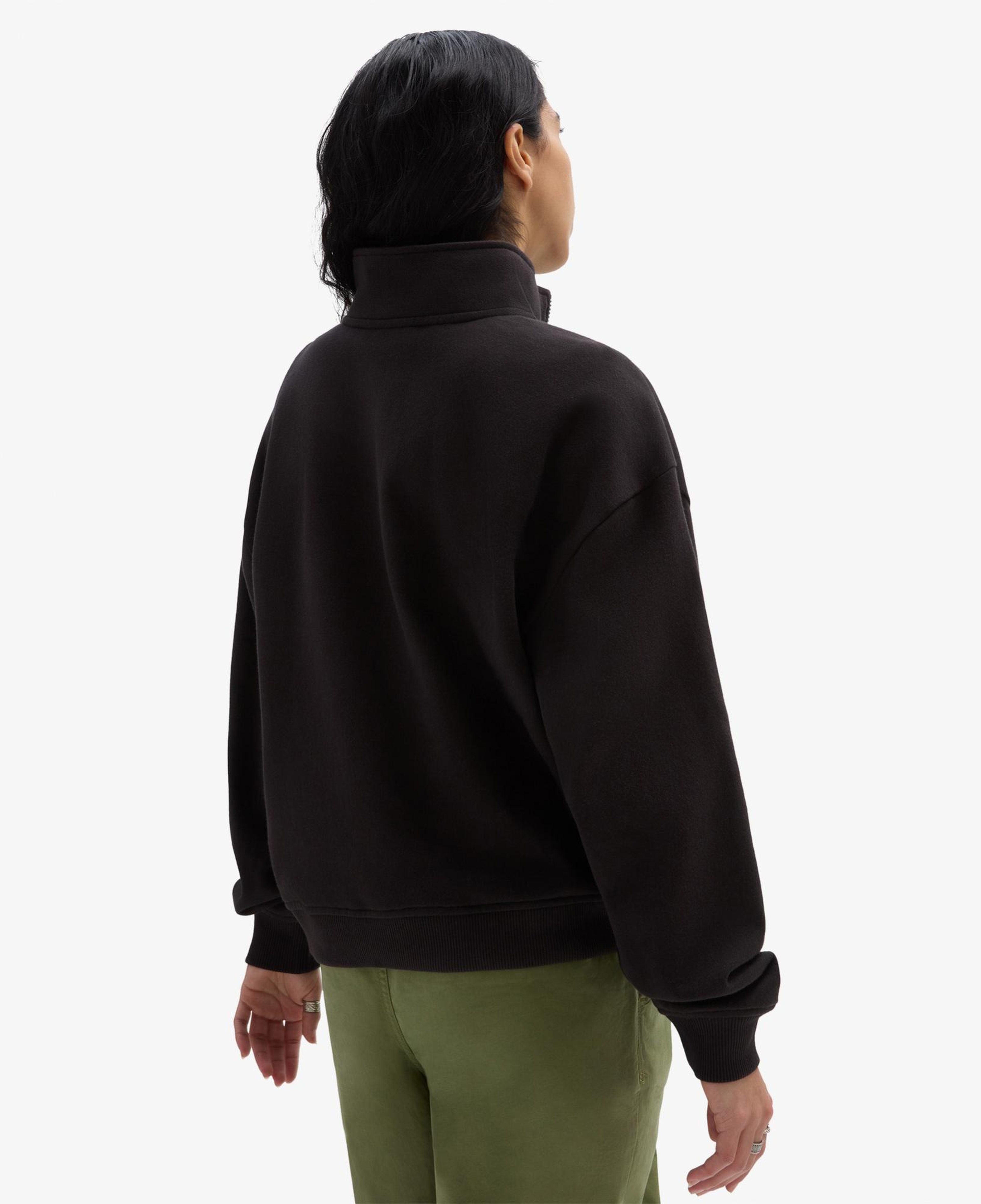 Vans Leighton Mock Neck Fleece Kadın Siyah Sweatshirt