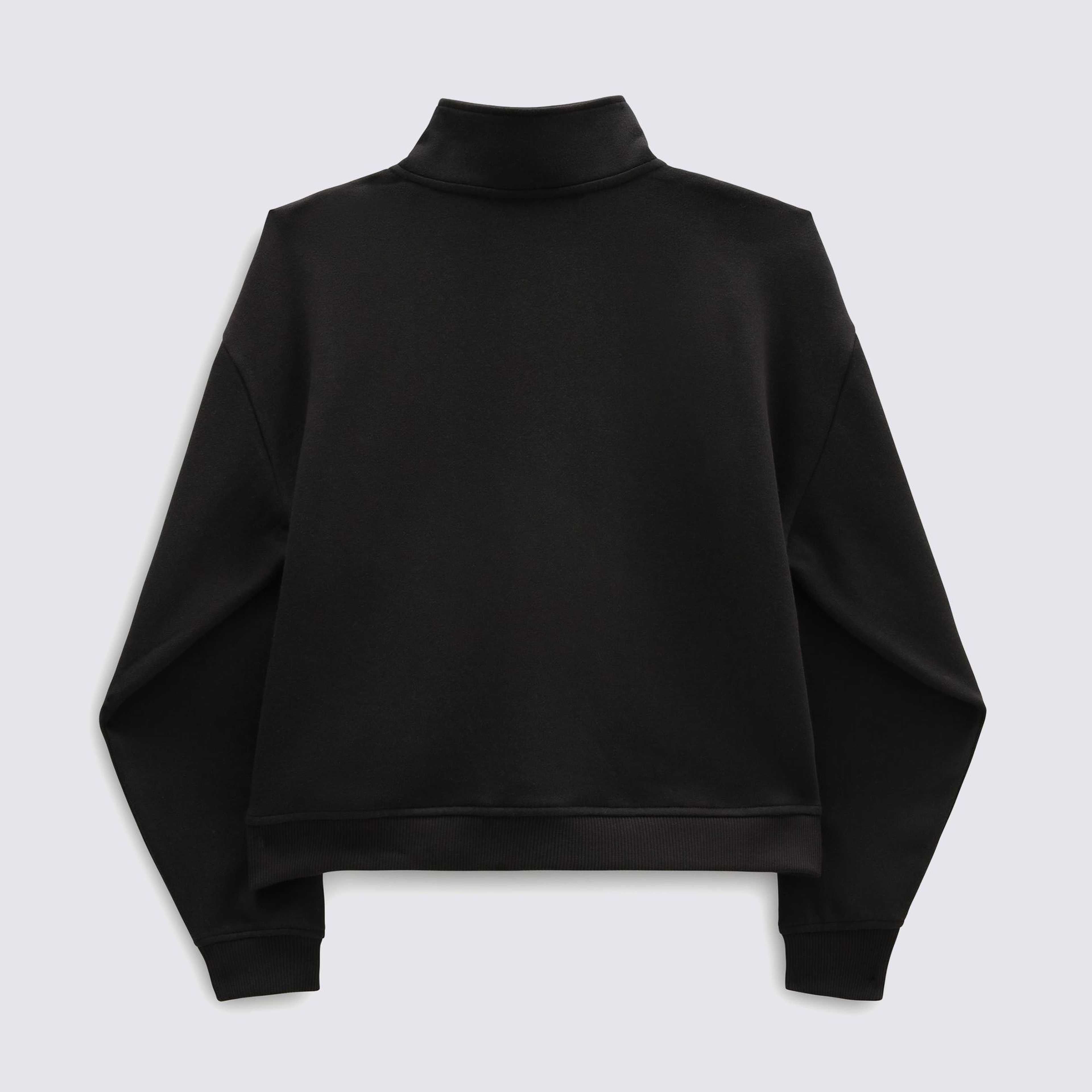 Vans Leighton Mock Neck Fleece Kadın Siyah Sweatshirt