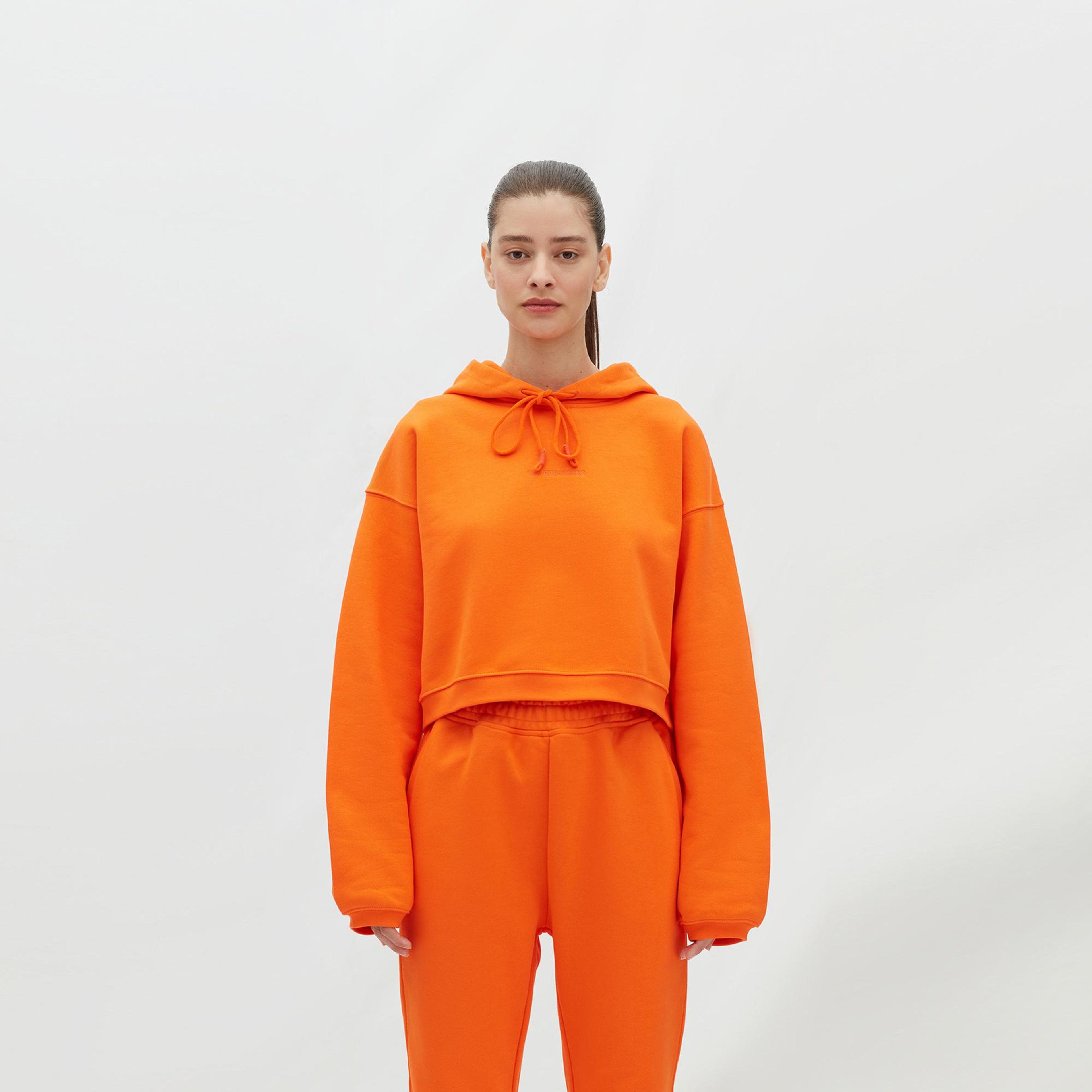 Les Benjamins Essentials Kadın Turuncu Hoodie