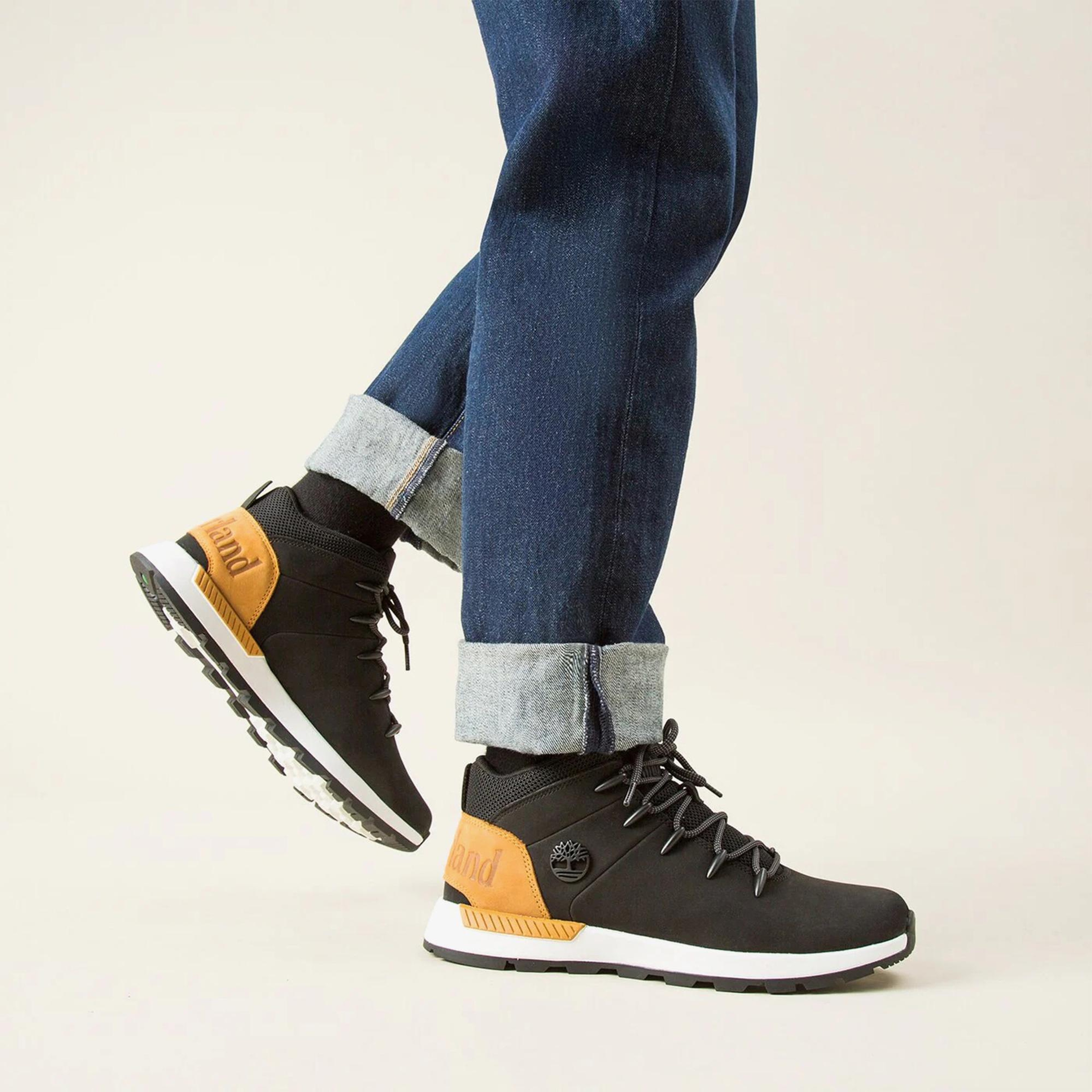 Timberland Mid Lace Up Erkek Siyah Outdoor Ayakkabı