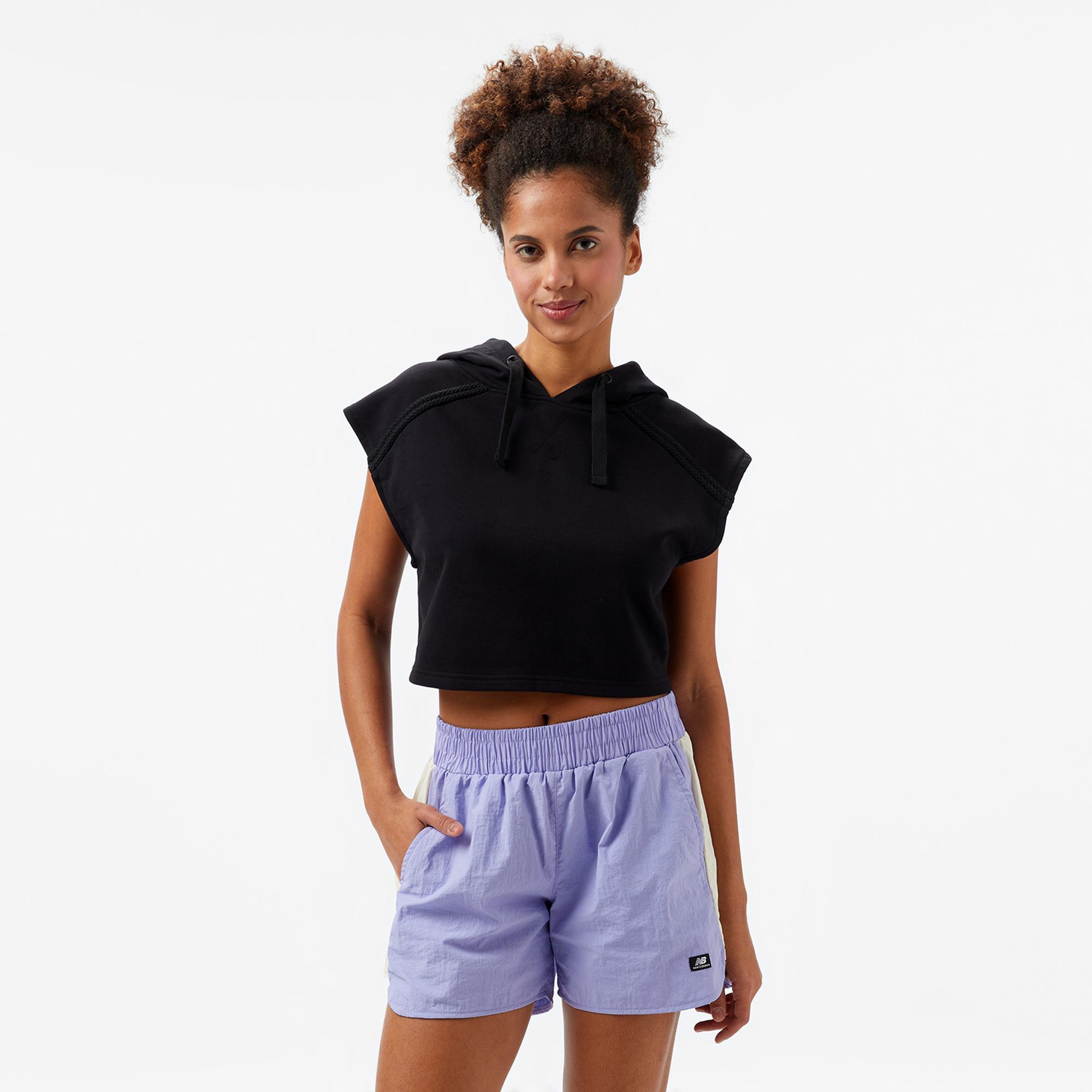 New Balance Lifestyle Kadın Siyah Sweatshirt