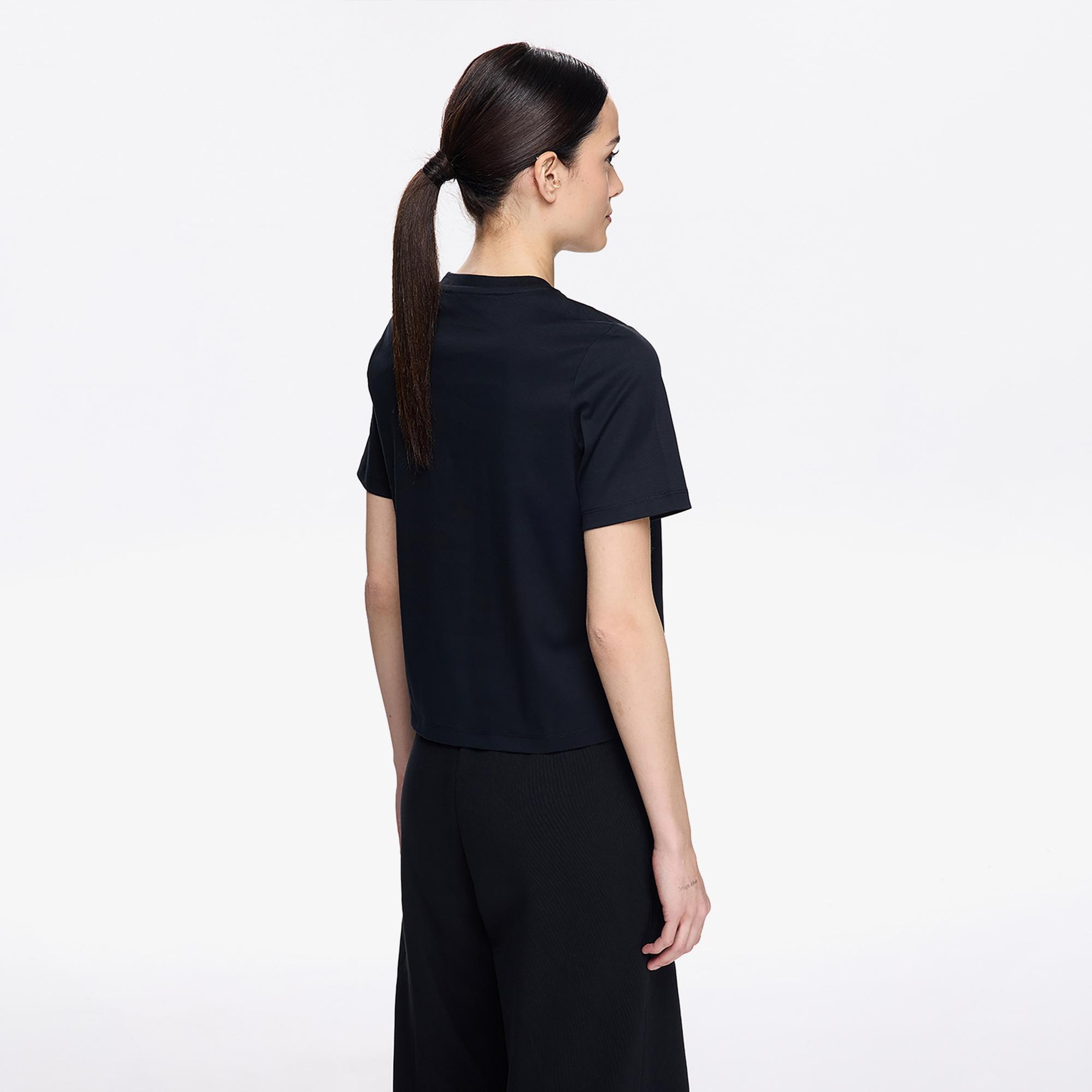 Les Benjamins Classic Oversized Kadın Siyah T-Shirt