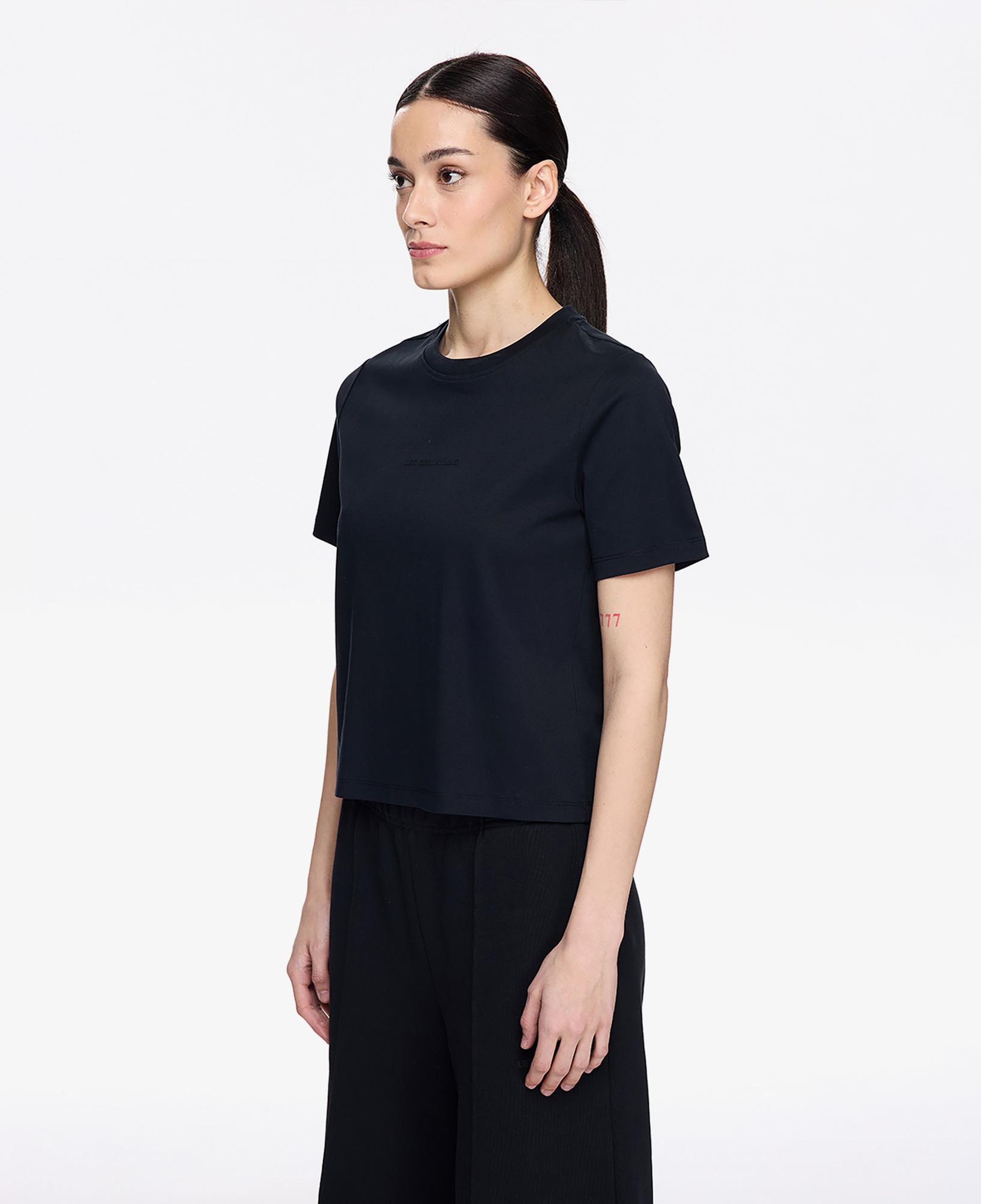 Les Benjamins Classic Oversized Kadın Siyah T-Shirt