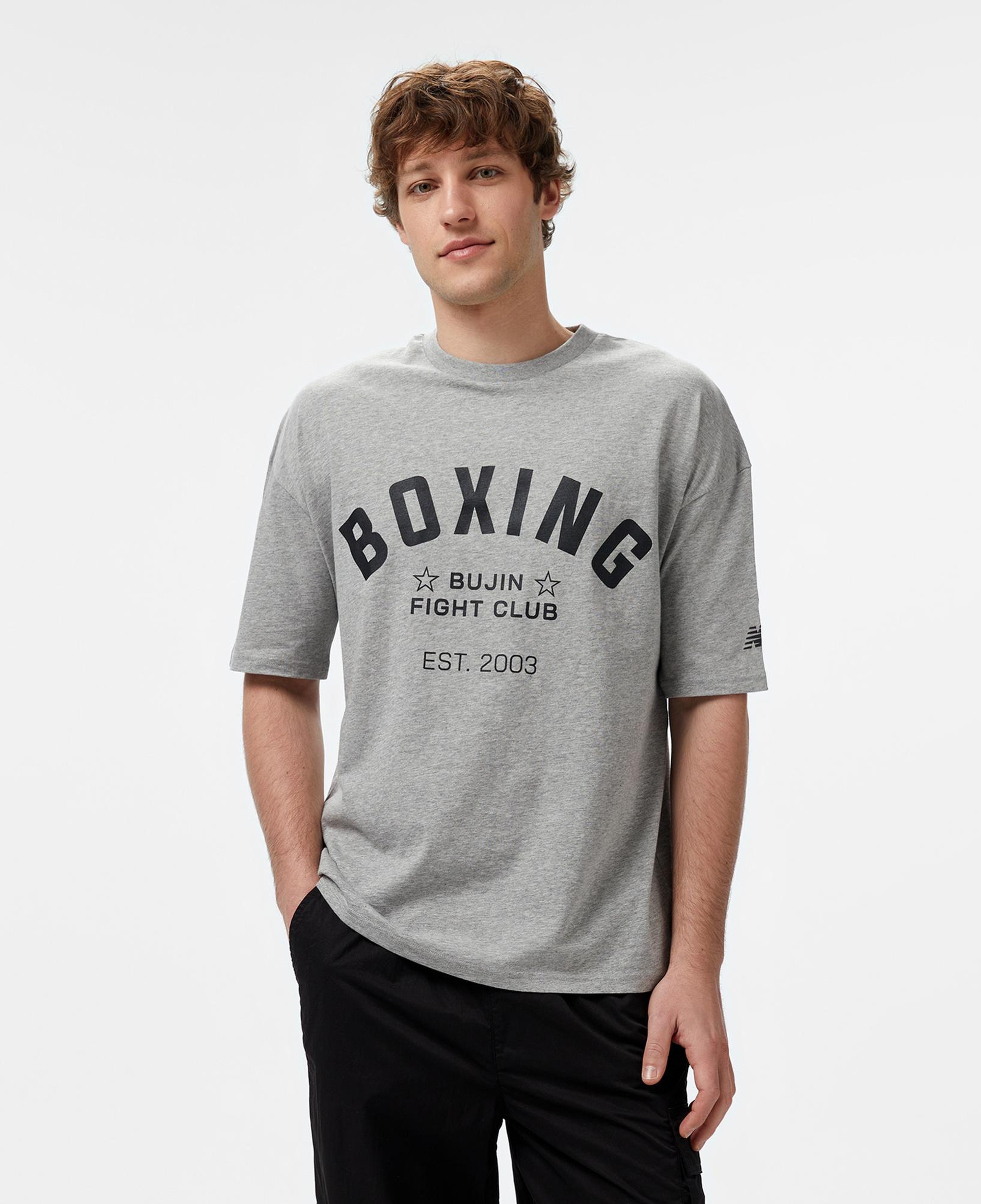 New Balance Bujin Boxing Erkek Gri T-Shirt