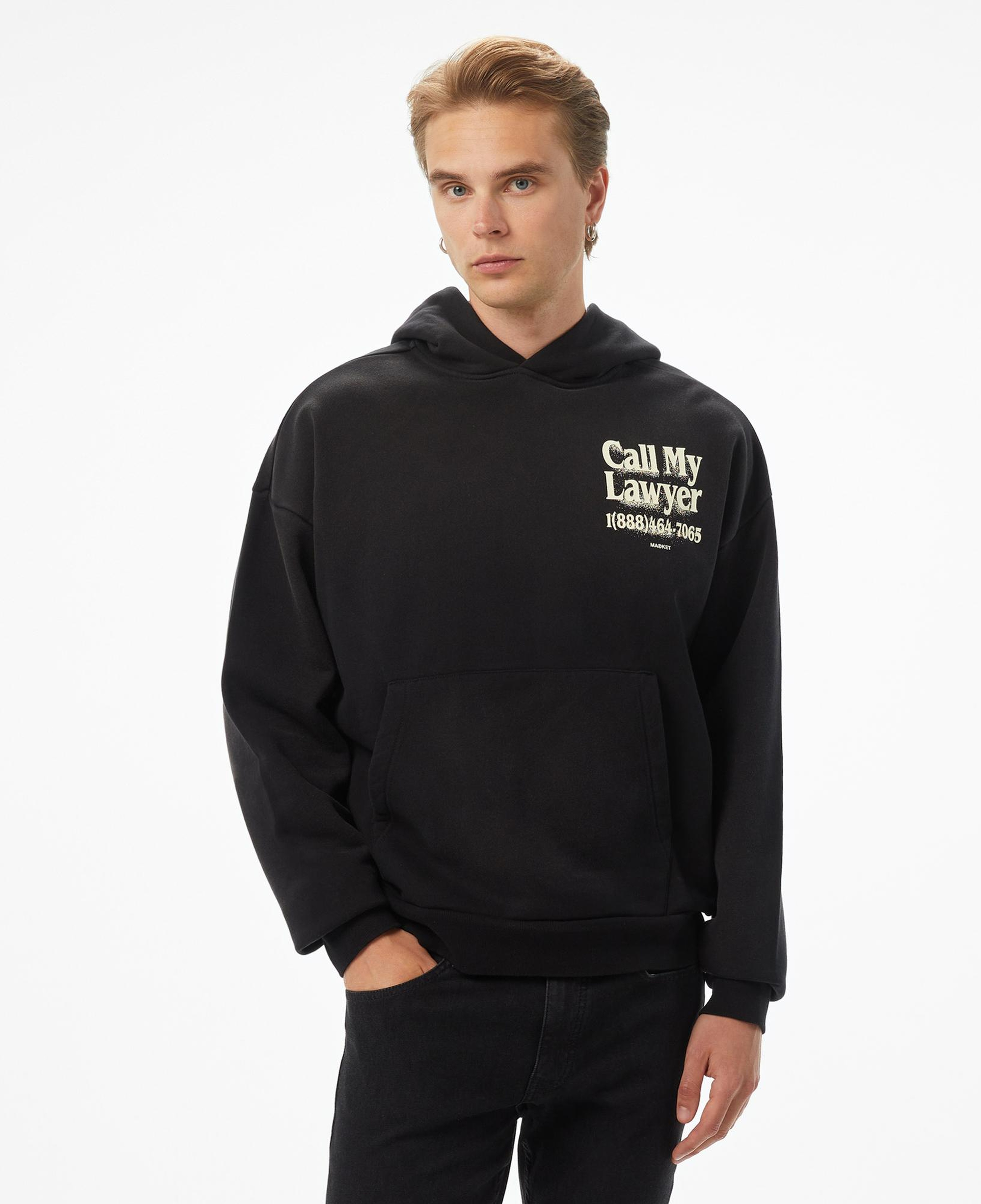 The Market 'Call My Lawyer' Erkek Siyah Sweatshirt